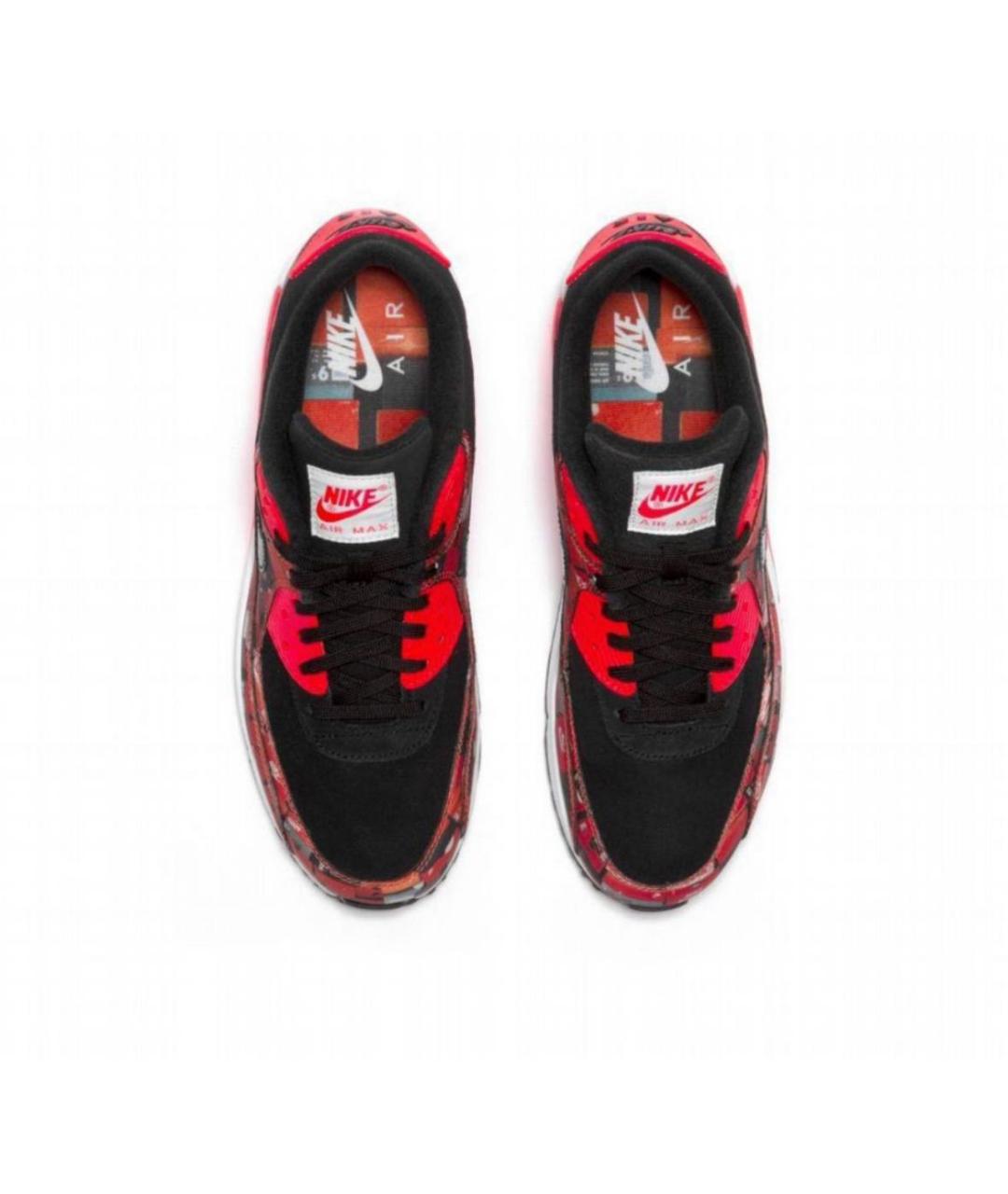 NIKE Красные замшевые низкие кроссовки / кеды, фото 3