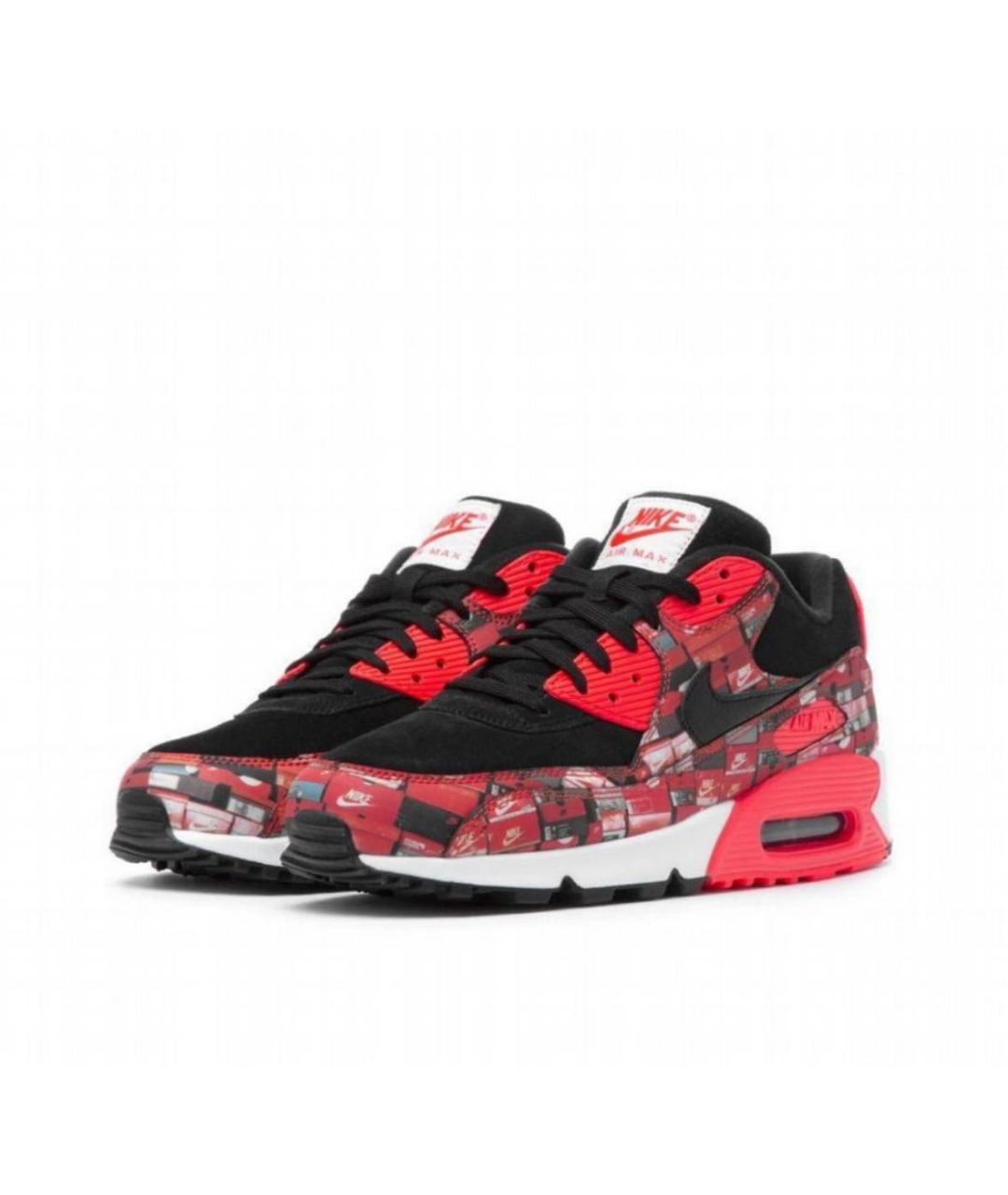 NIKE Красные замшевые низкие кроссовки / кеды, фото 2
