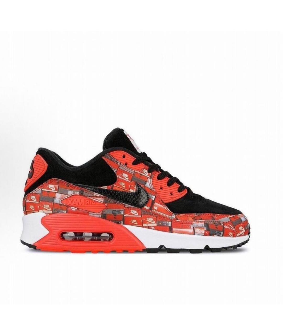 NIKE Красные замшевые низкие кроссовки / кеды, фото 9