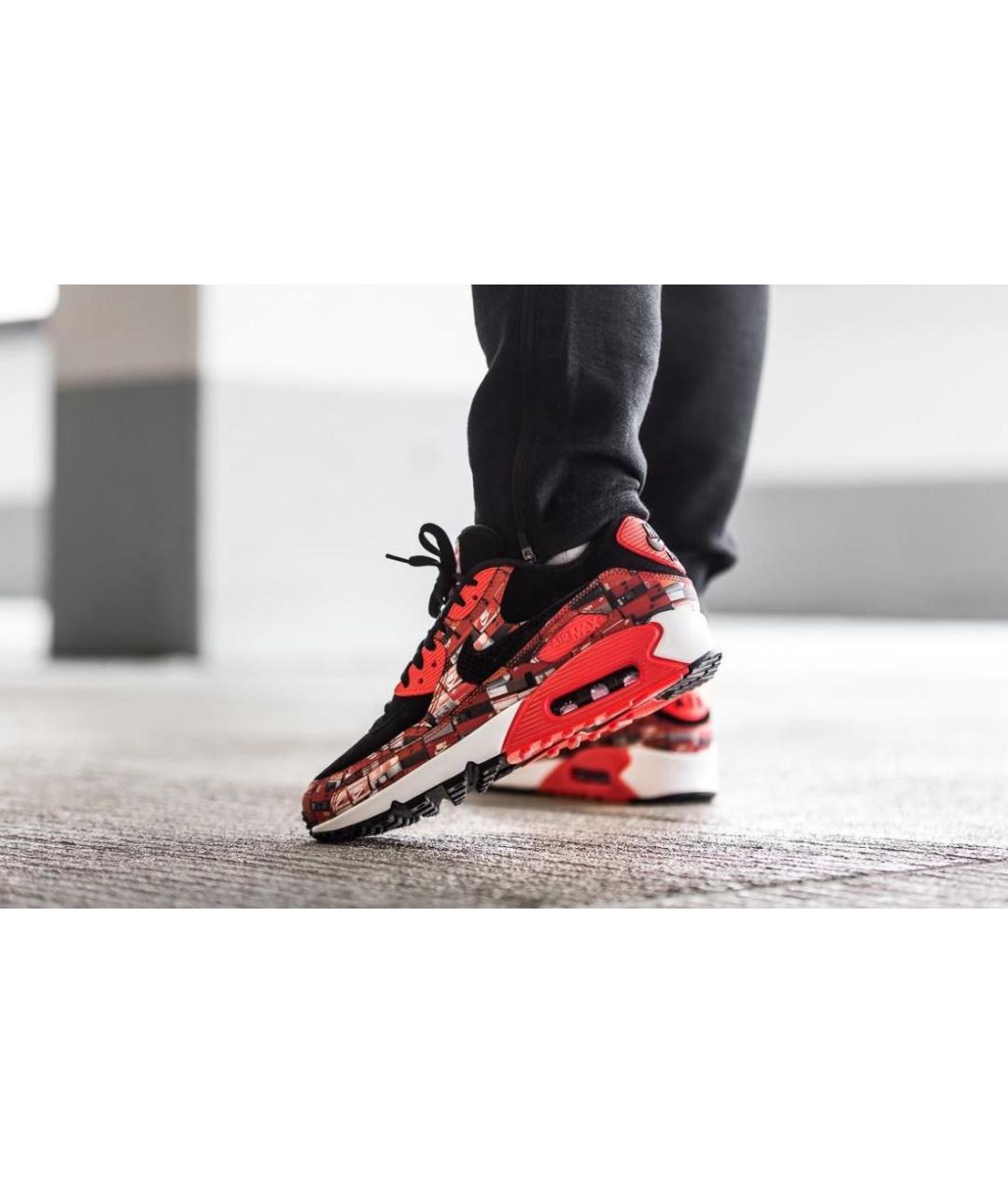 NIKE Красные замшевые низкие кроссовки / кеды, фото 5