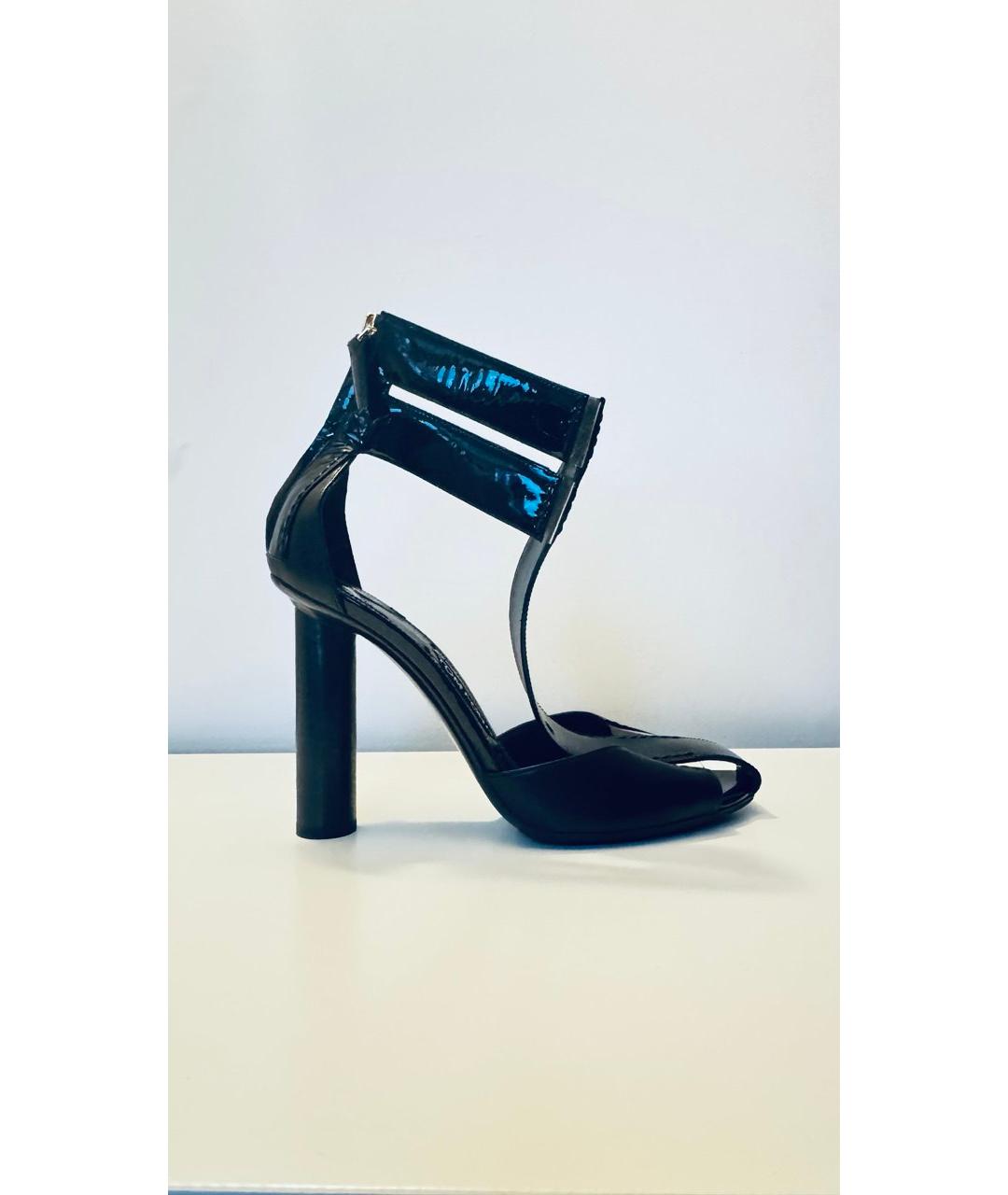 TOM FORD Черные босоножки из лакированной кожи, фото 7