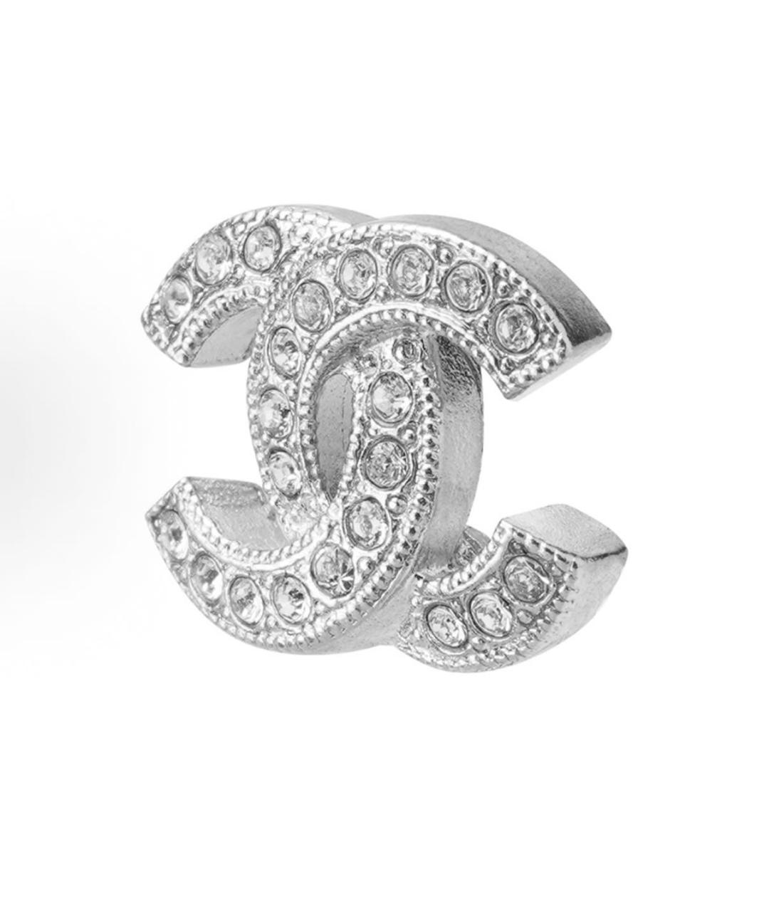 CHANEL Серебряные металлические серьги, фото 2