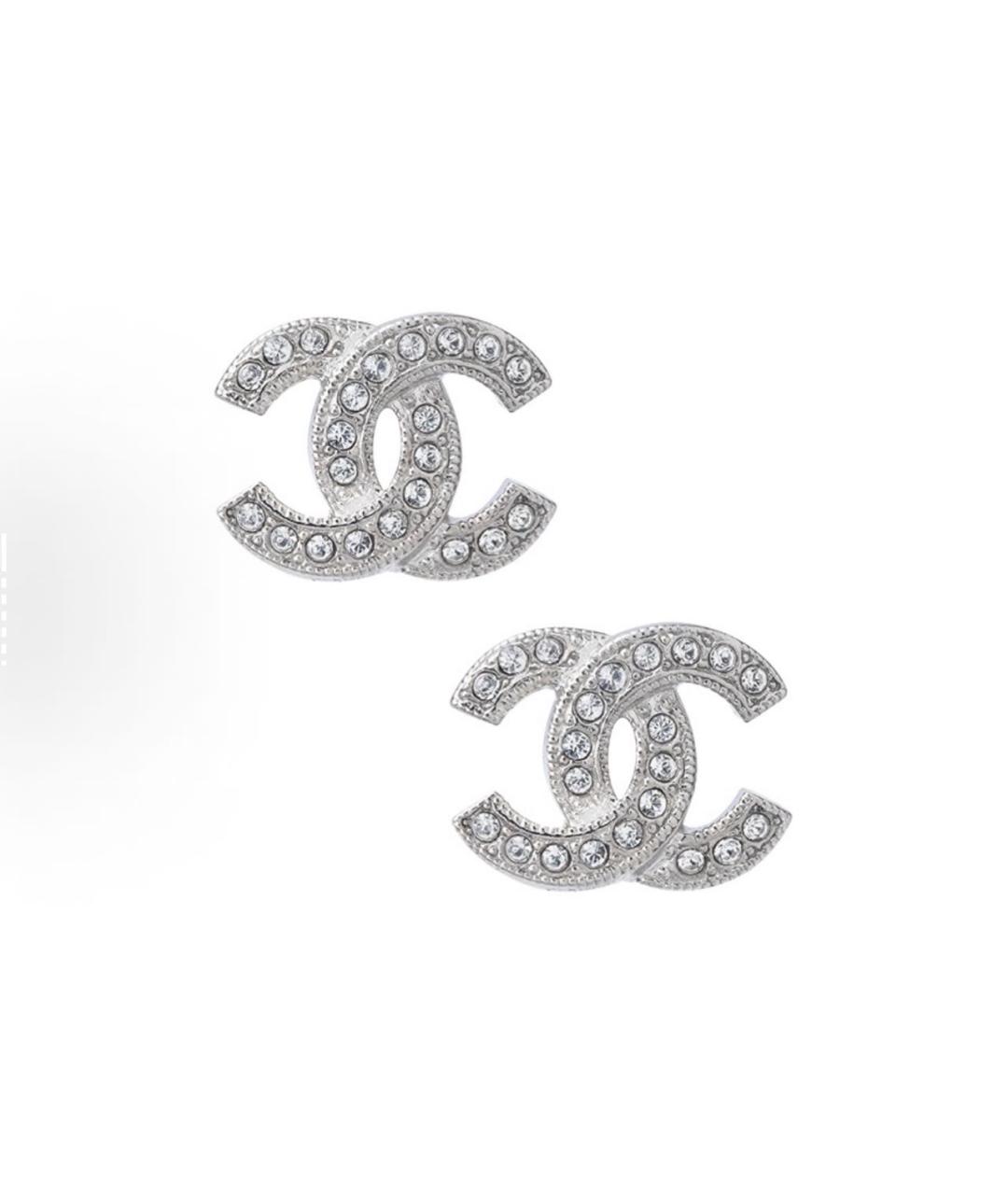 CHANEL Серебряные металлические серьги, фото 6