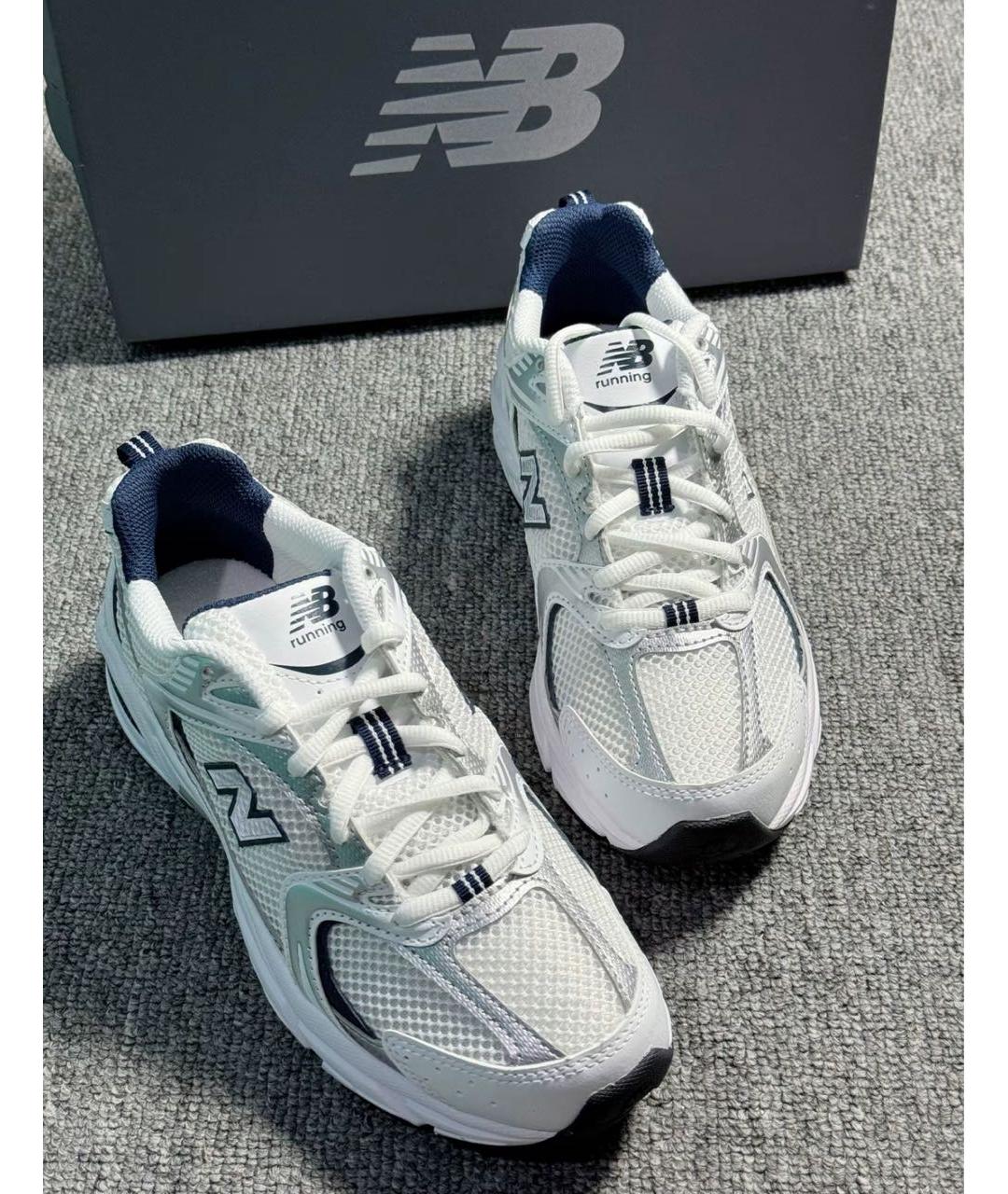 NEW BALANCE Белые низкие кроссовки / кеды, фото 3