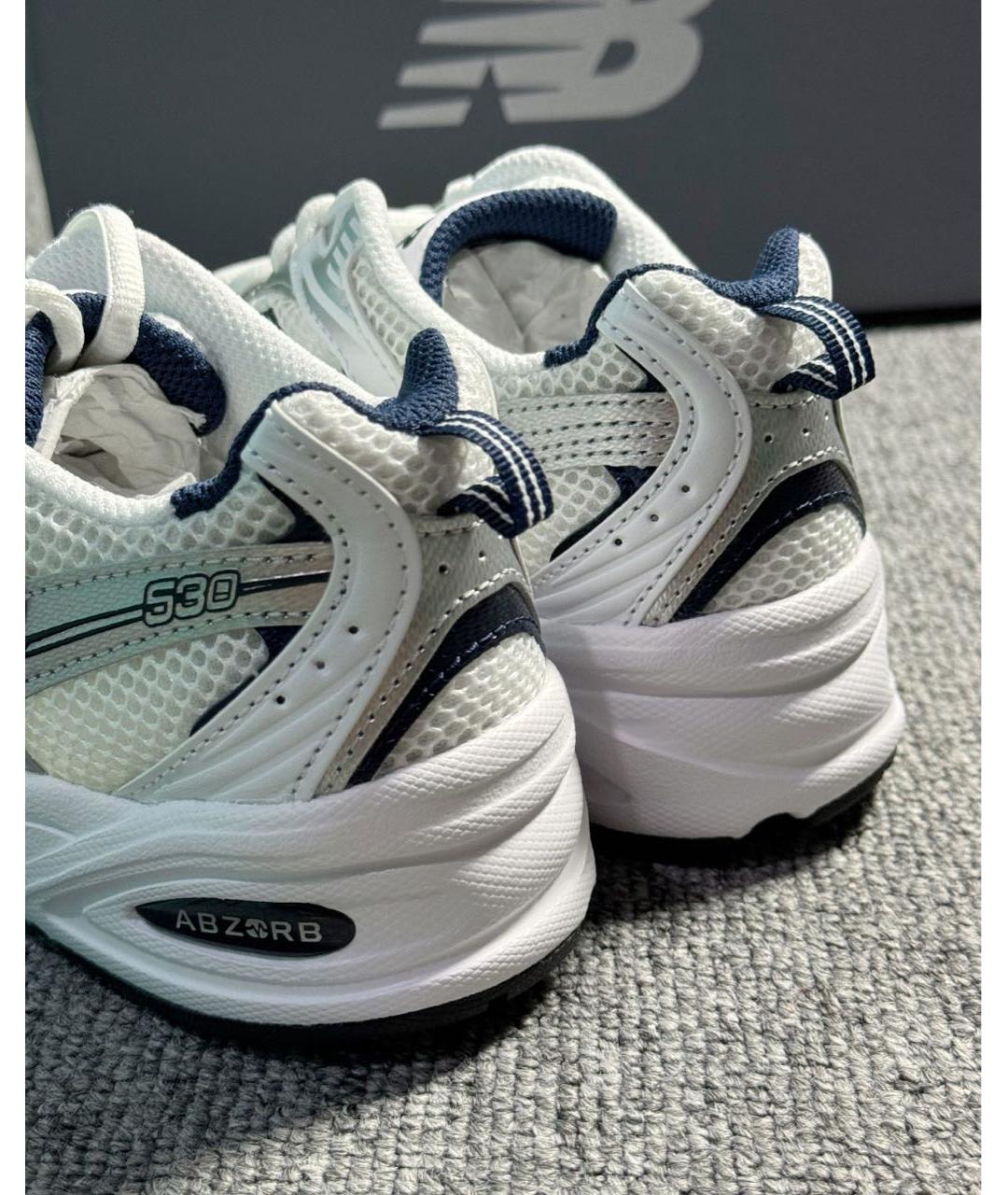 NEW BALANCE Белые низкие кроссовки / кеды, фото 5