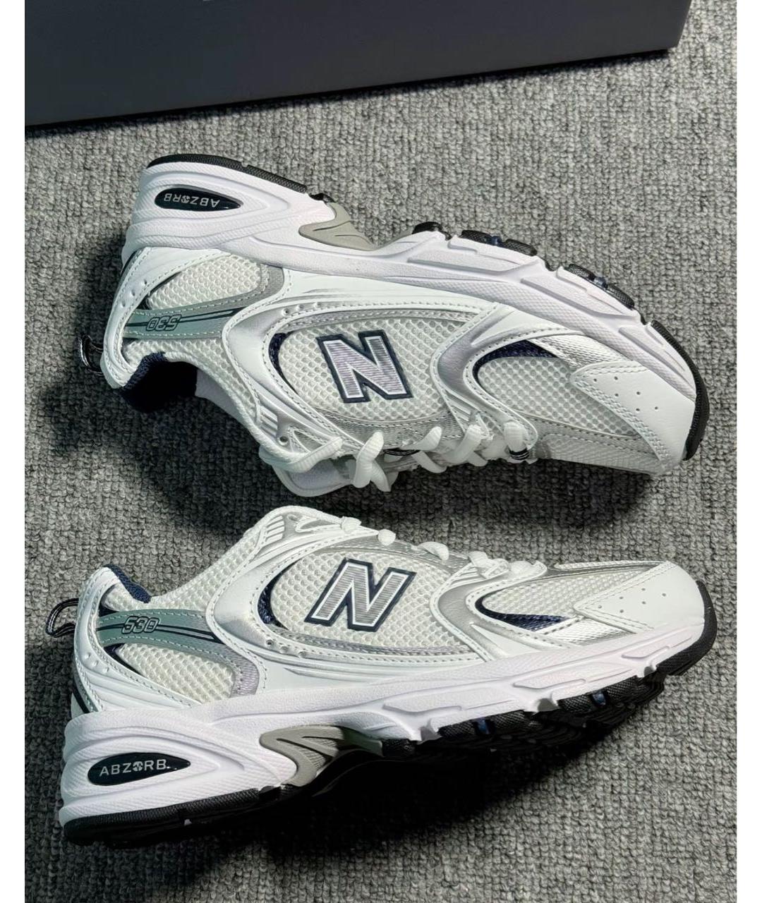 NEW BALANCE Белые низкие кроссовки / кеды, фото 2