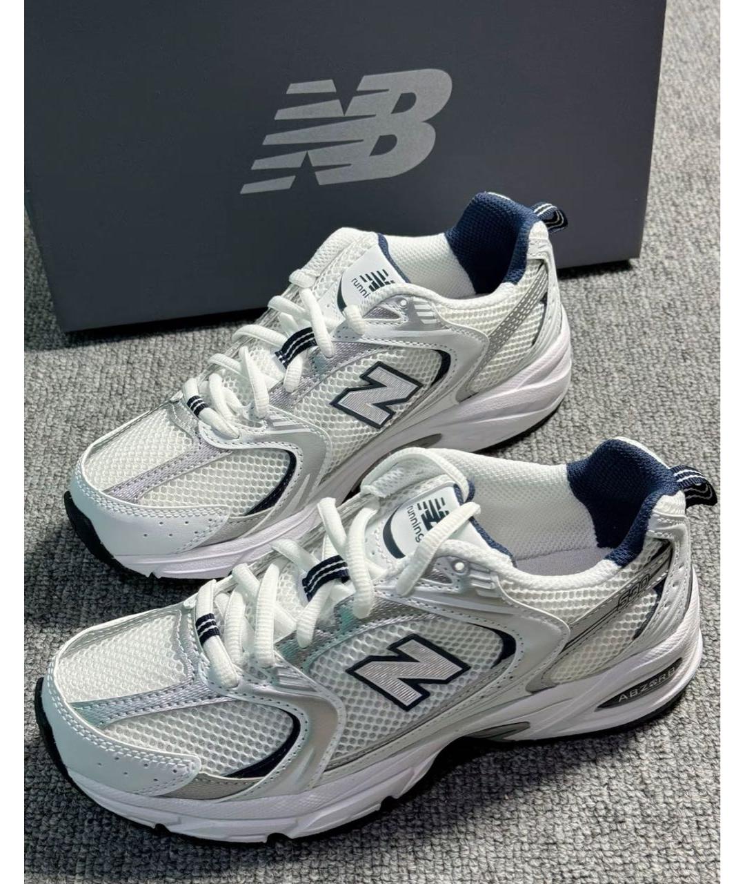 NEW BALANCE Белые низкие кроссовки / кеды, фото 4