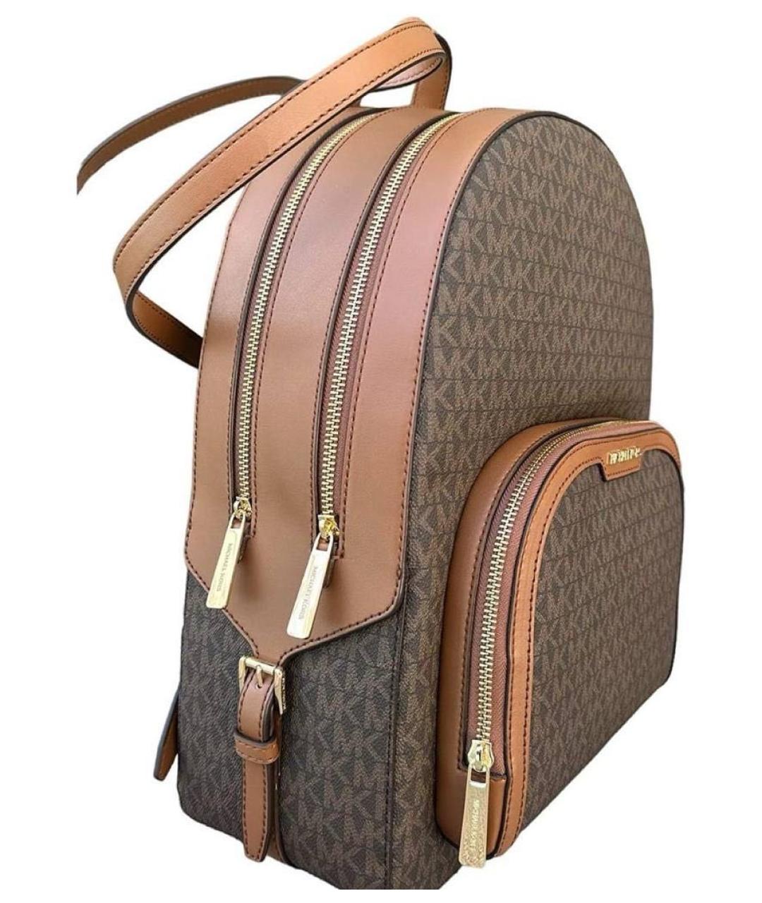 MICHAEL KORS Коричневый рюкзак из искусственной кожи, фото 3