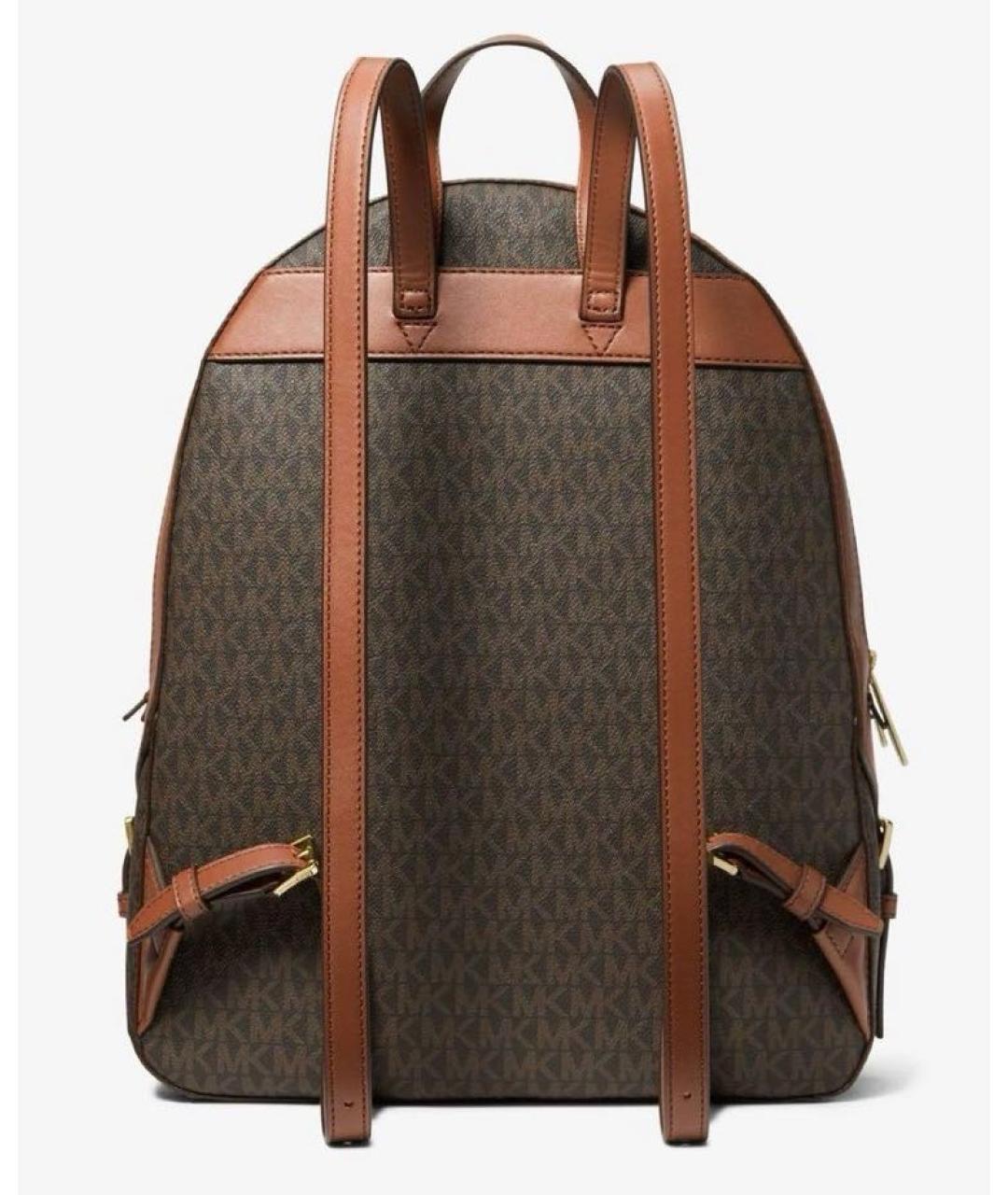 MICHAEL KORS Коричневый рюкзак из искусственной кожи, фото 4