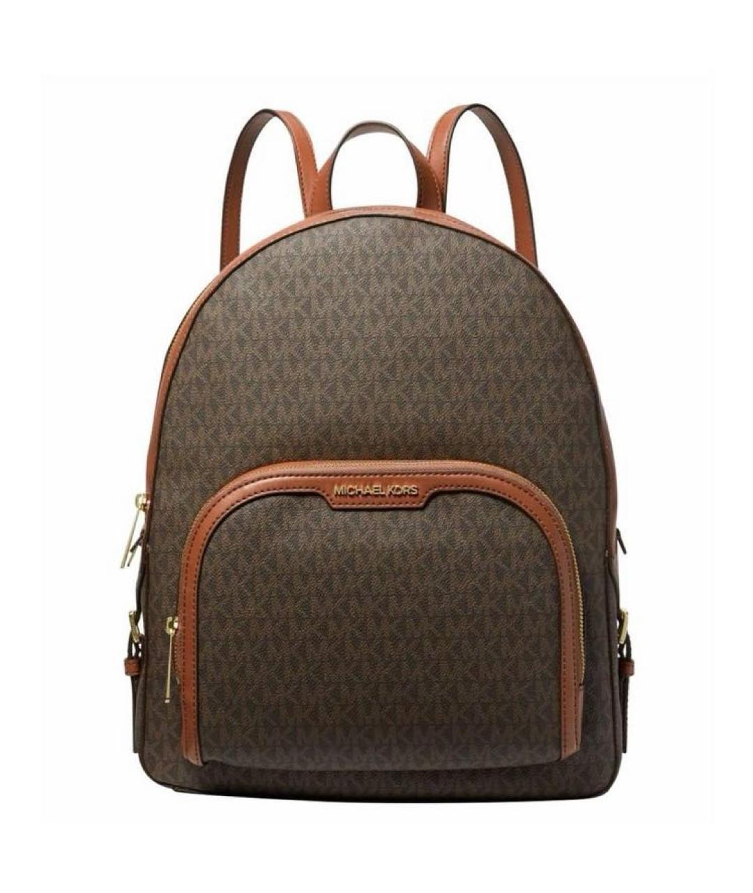 MICHAEL KORS Коричневый рюкзак из искусственной кожи, фото 8