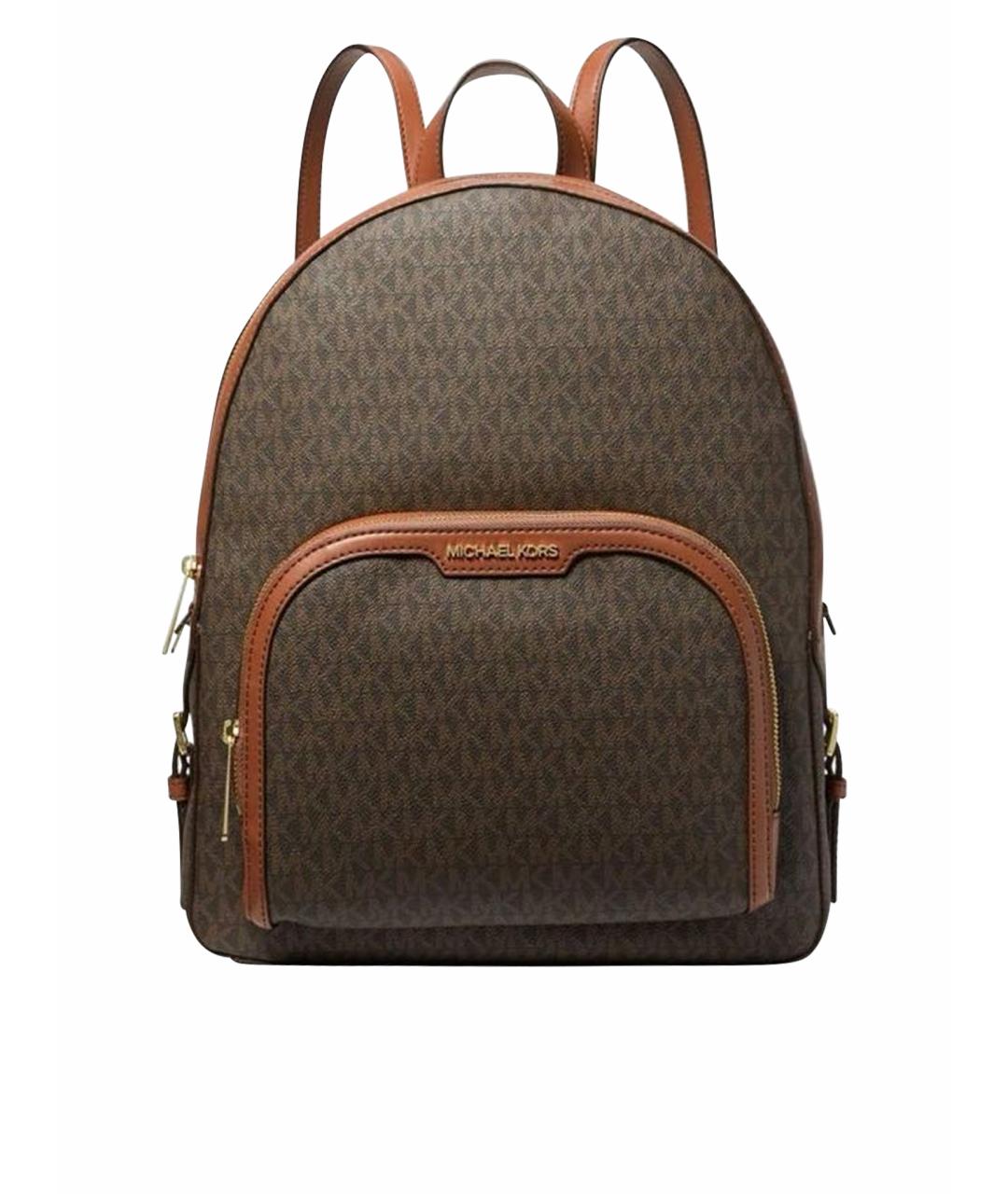 MICHAEL KORS Коричневый рюкзак из искусственной кожи, фото 1