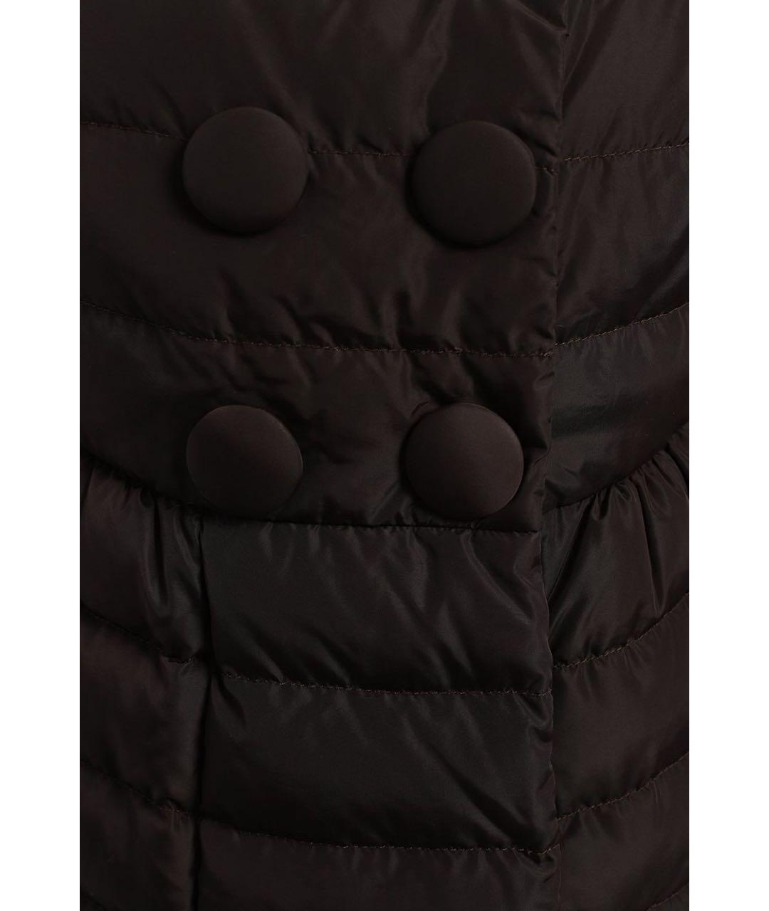 MONCLER Коричневый пуховик, фото 3