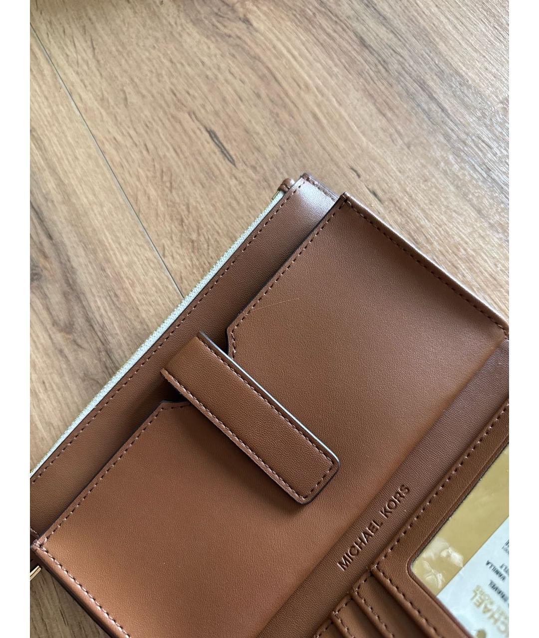 MICHAEL KORS Бежевый кошелек, фото 6