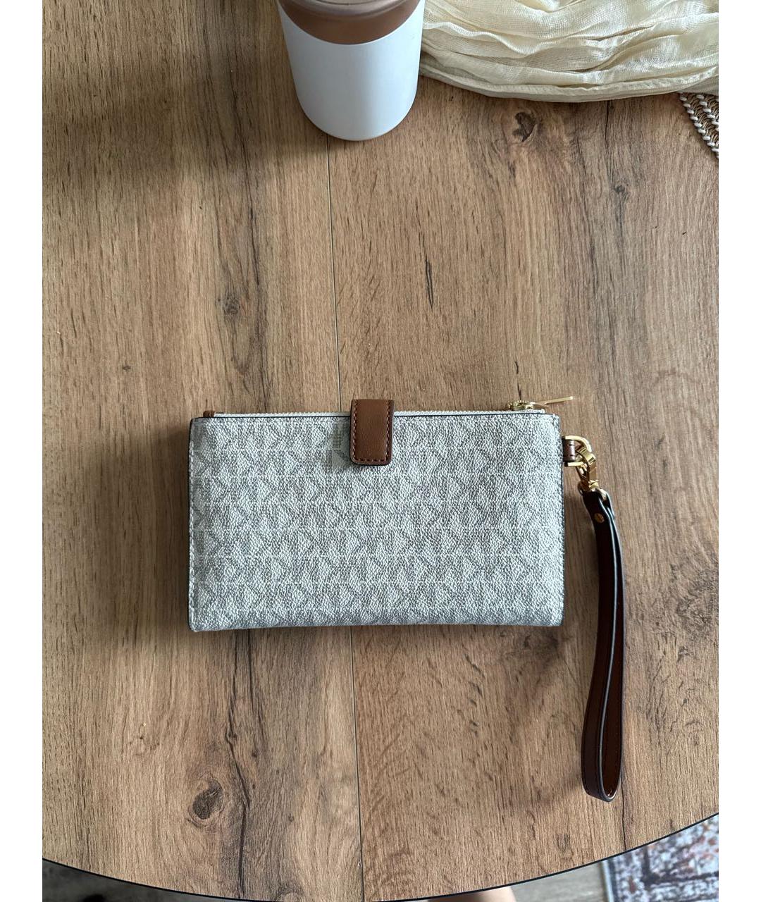 MICHAEL KORS Бежевый кошелек, фото 3