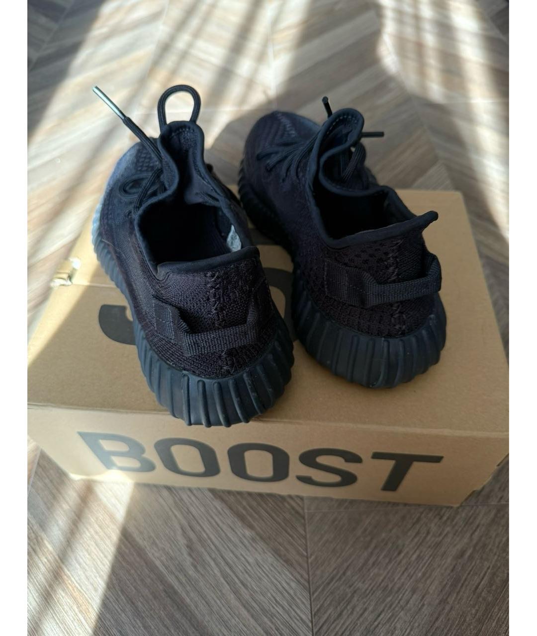 ADIDAS YEEZY Черные низкие кроссовки / кеды, фото 3