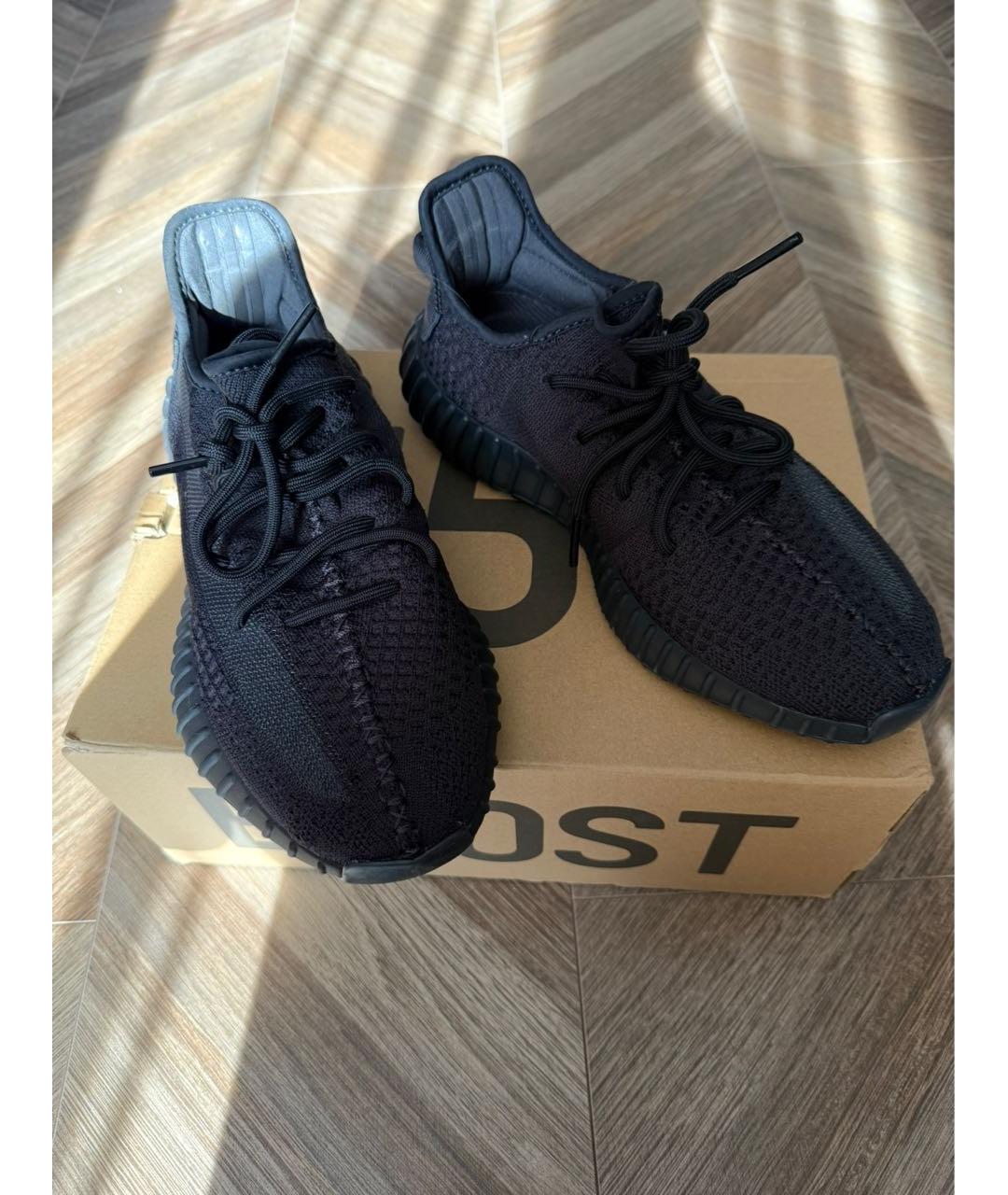 ADIDAS YEEZY Черные низкие кроссовки / кеды, фото 2