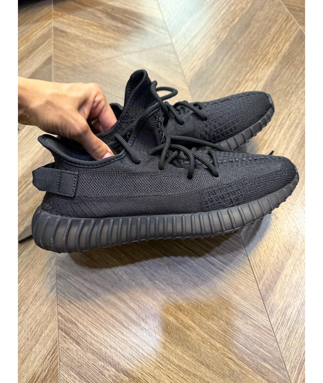 ADIDAS YEEZY Черные низкие кроссовки / кеды, фото 5