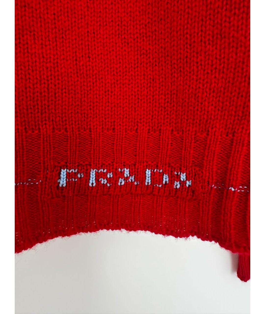 PRADA Красный кашемировый джемпер / свитер, фото 3