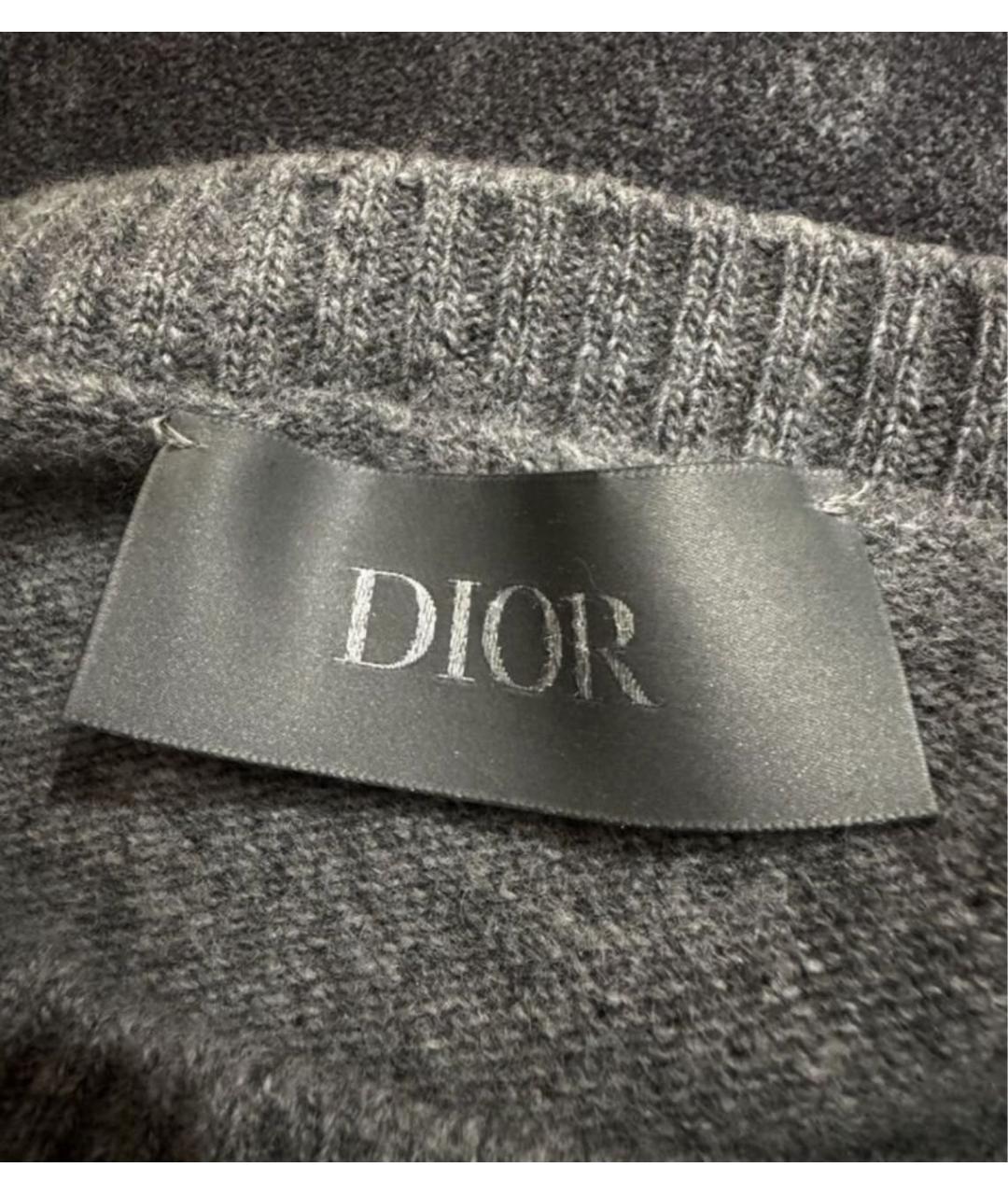 CHRISTIAN DIOR Серый джемпер / свитер, фото 4