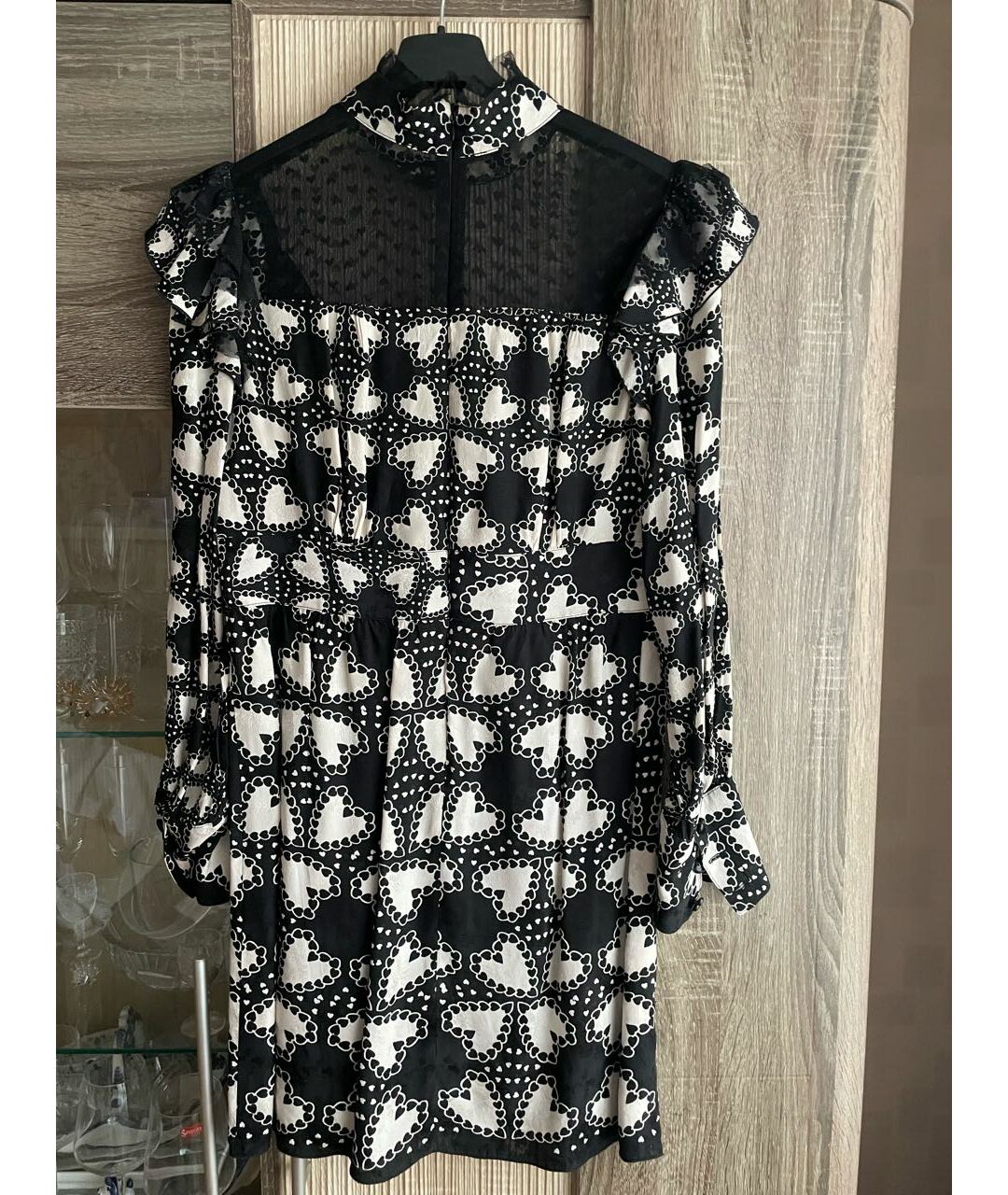 ANNA SUI Черное шелковое коктейльное платье, фото 2