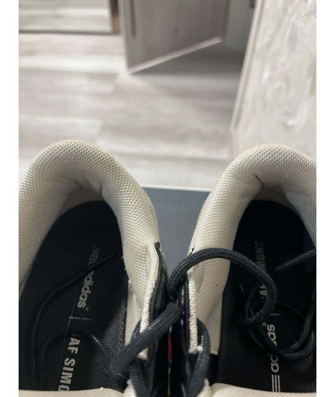 ADIDAS X RAF SIMONS Белые высокие кроссовки / кеды, фото 5