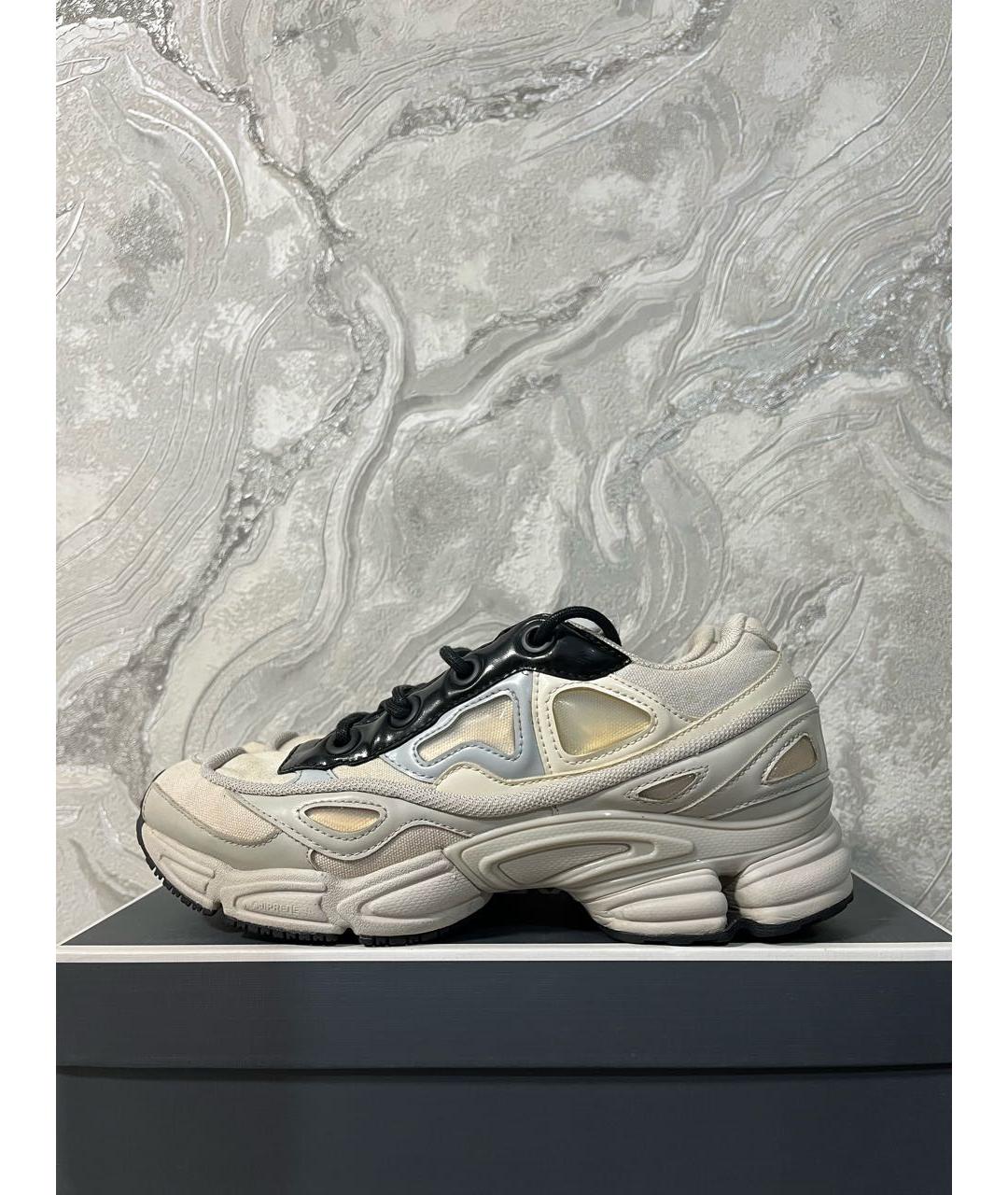 ADIDAS X RAF SIMONS Белые высокие кроссовки / кеды, фото 3