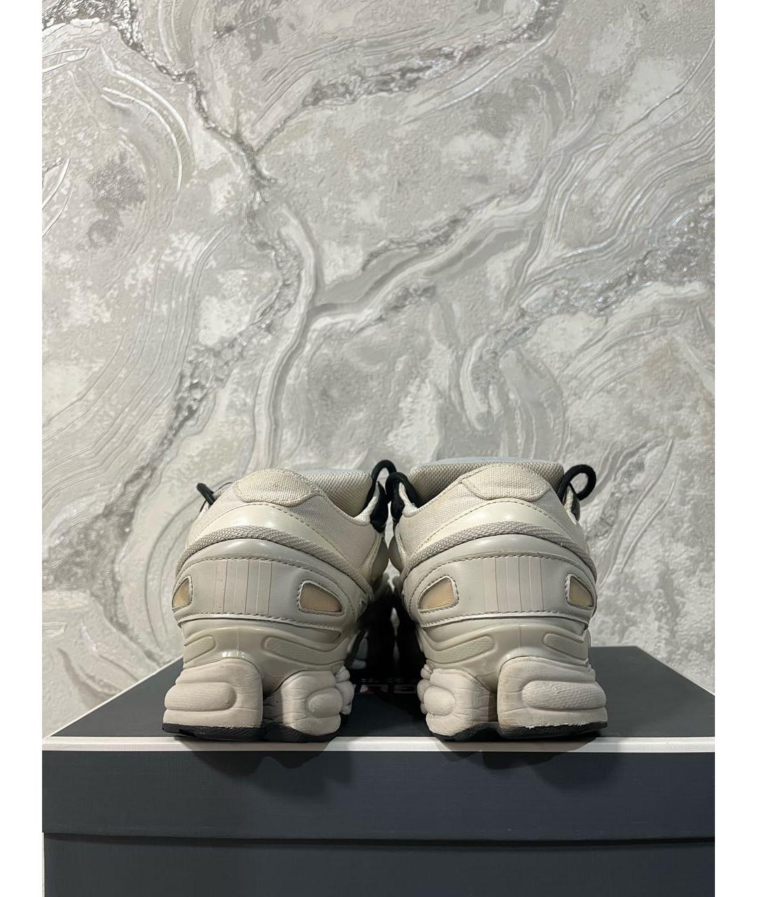 ADIDAS X RAF SIMONS Белые высокие кроссовки / кеды, фото 4
