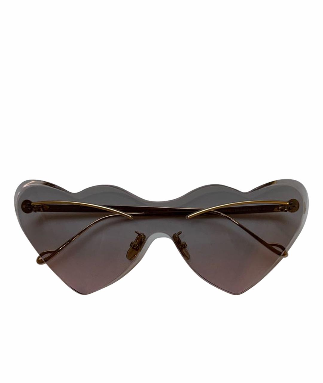 LOEWE Фиолетовые металлические солнцезащитные очки, фото 1