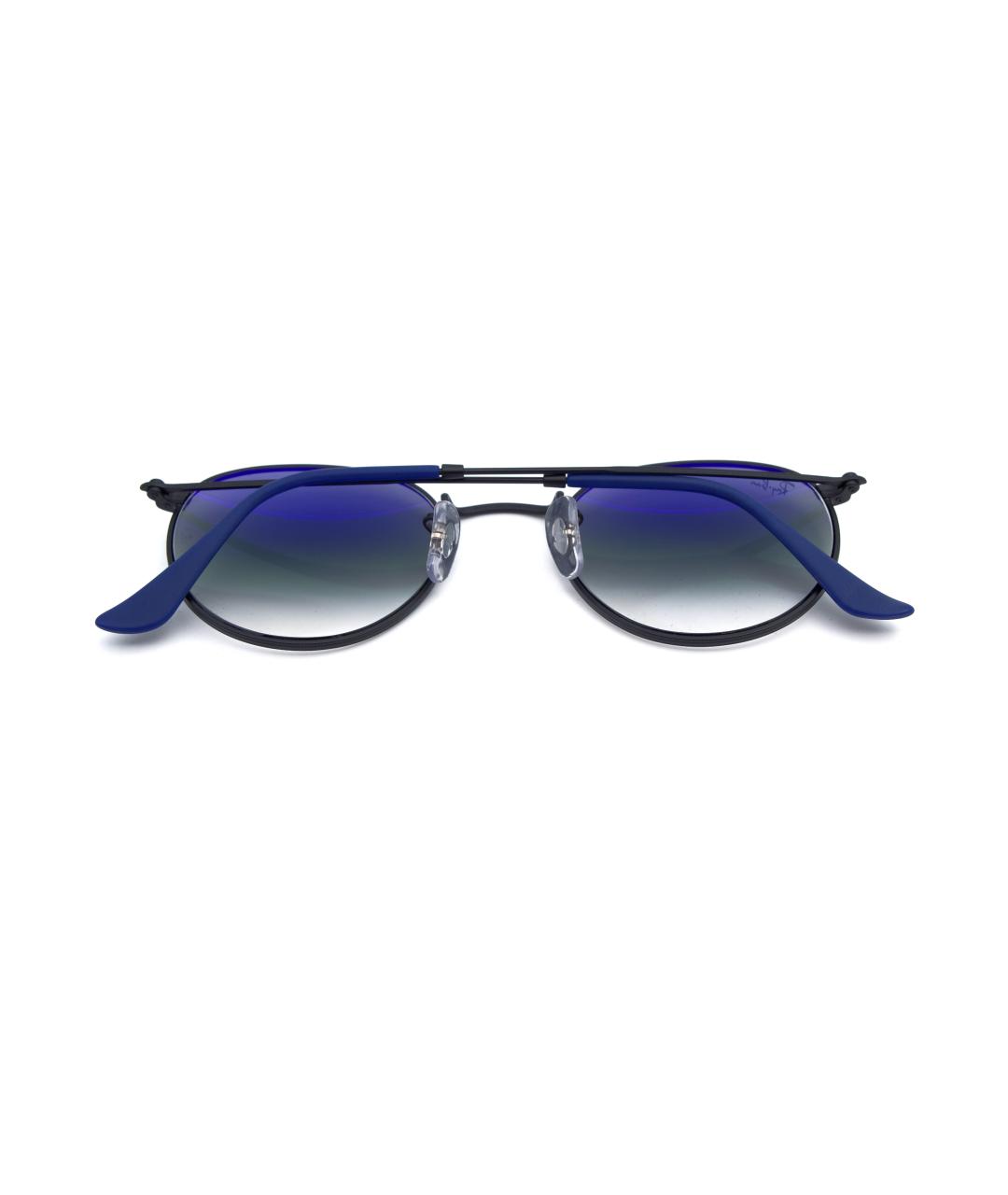 RAY BAN Серебряные металлические солнцезащитные очки, фото 6