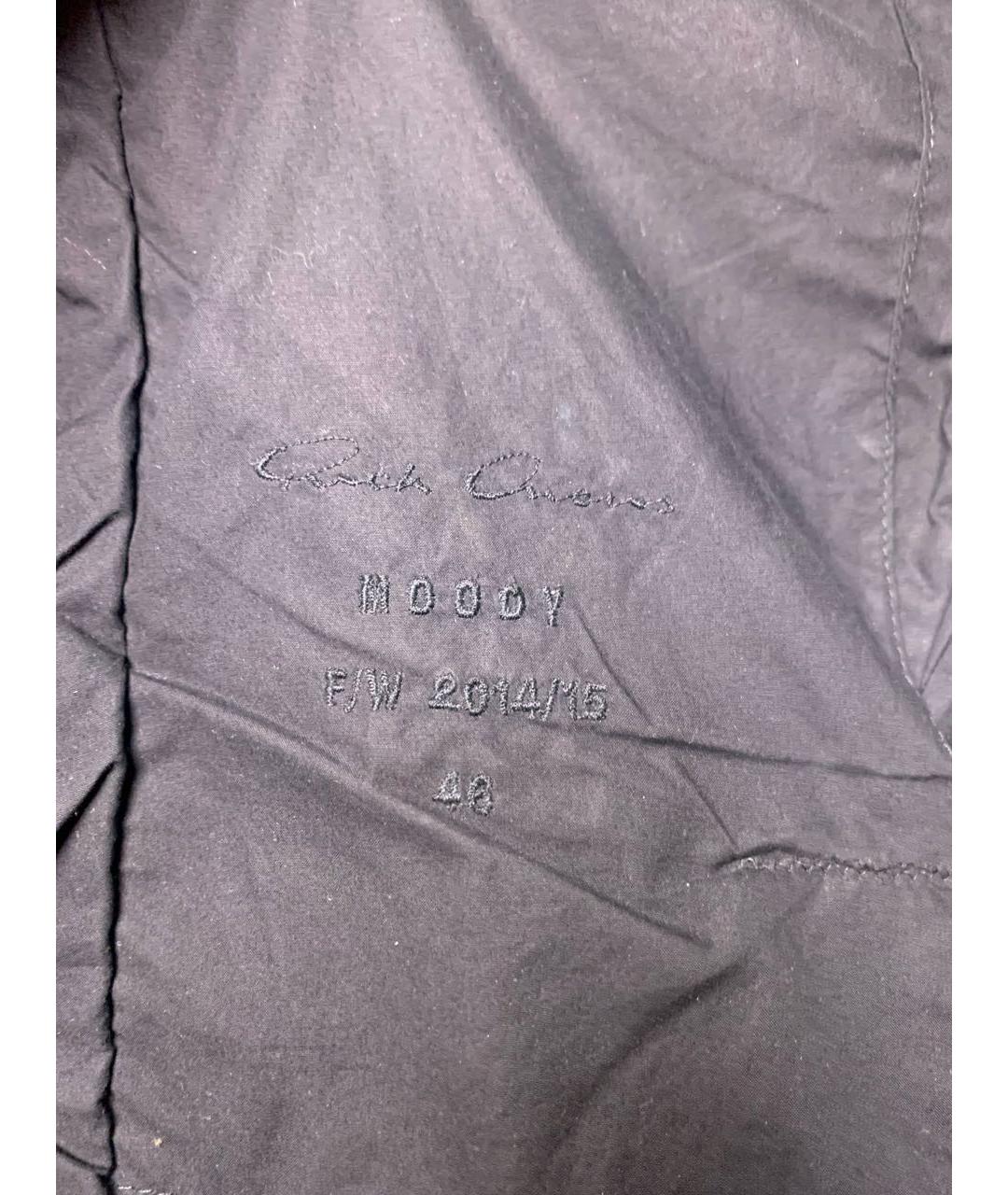 RICK OWENS Черная кожаная куртка, фото 4