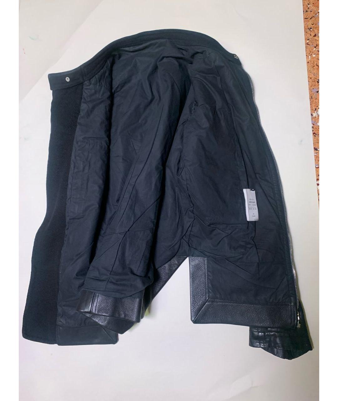 RICK OWENS Черная кожаная куртка, фото 3