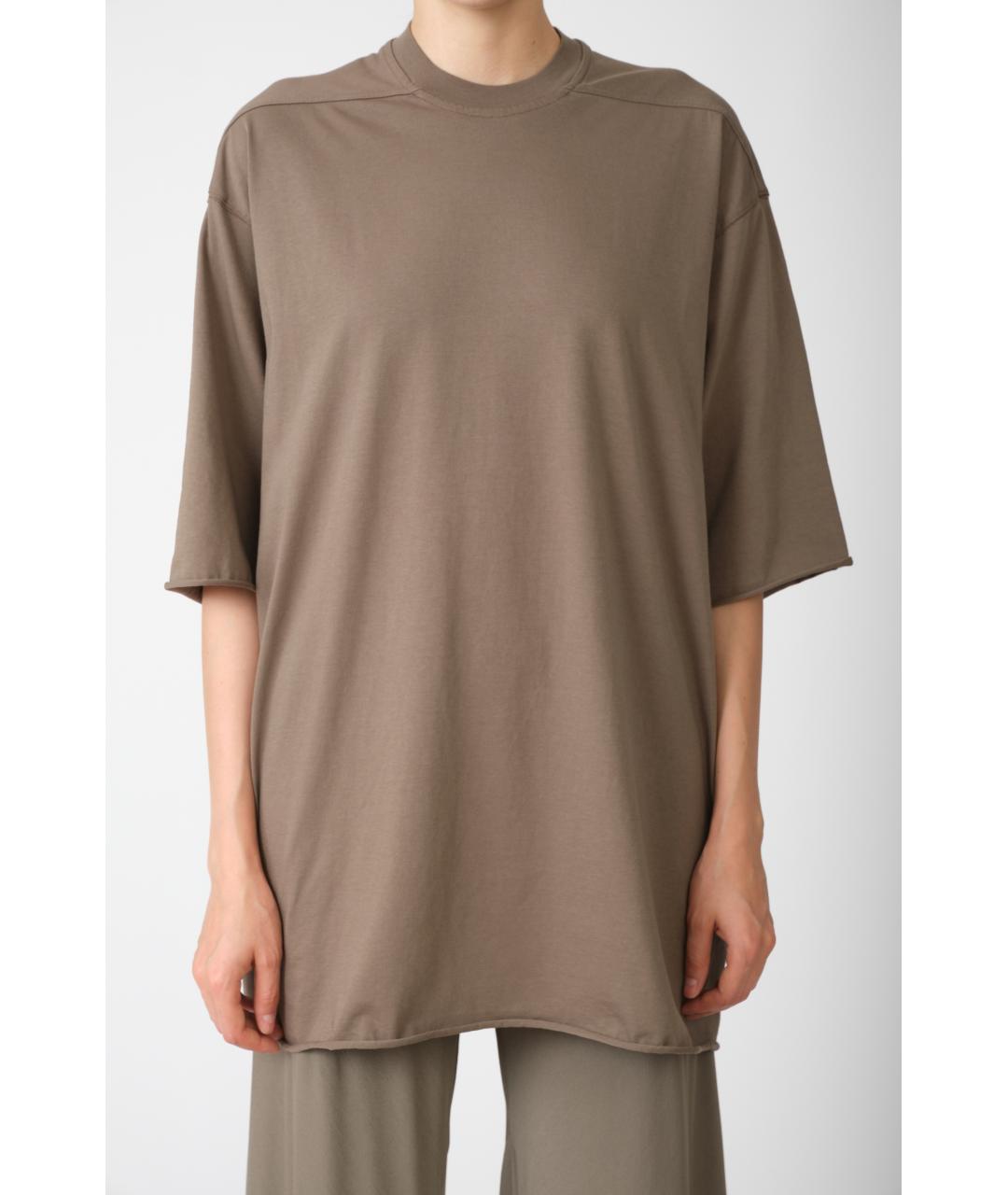 RICK OWENS Серая хлопковая футболка, фото 6