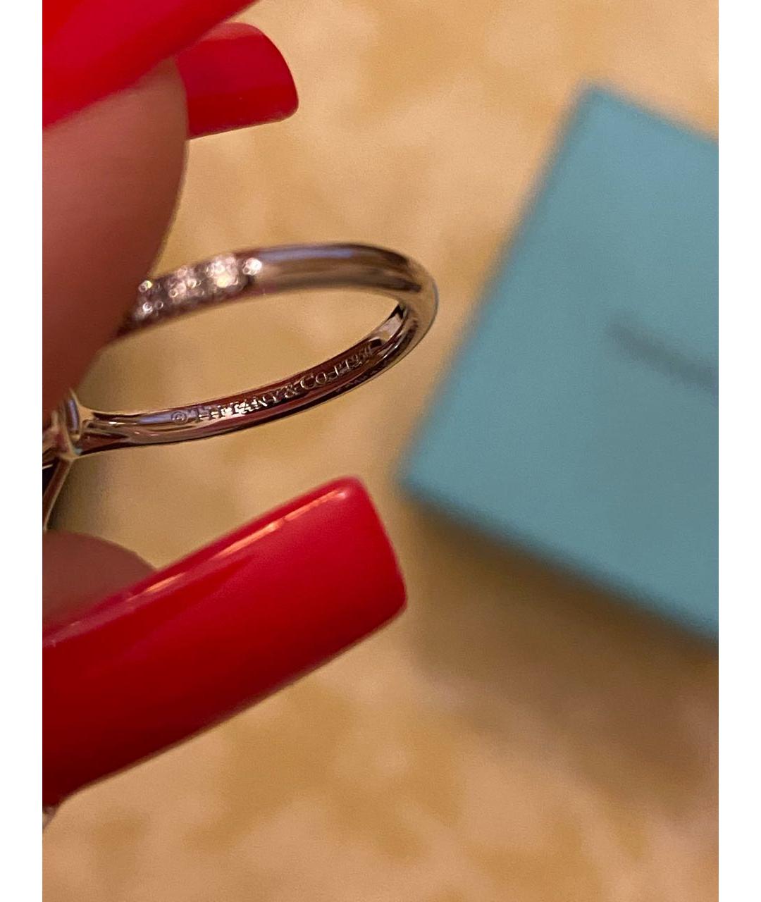 TIFFANY&CO Синее кольцо из белого золота, фото 4