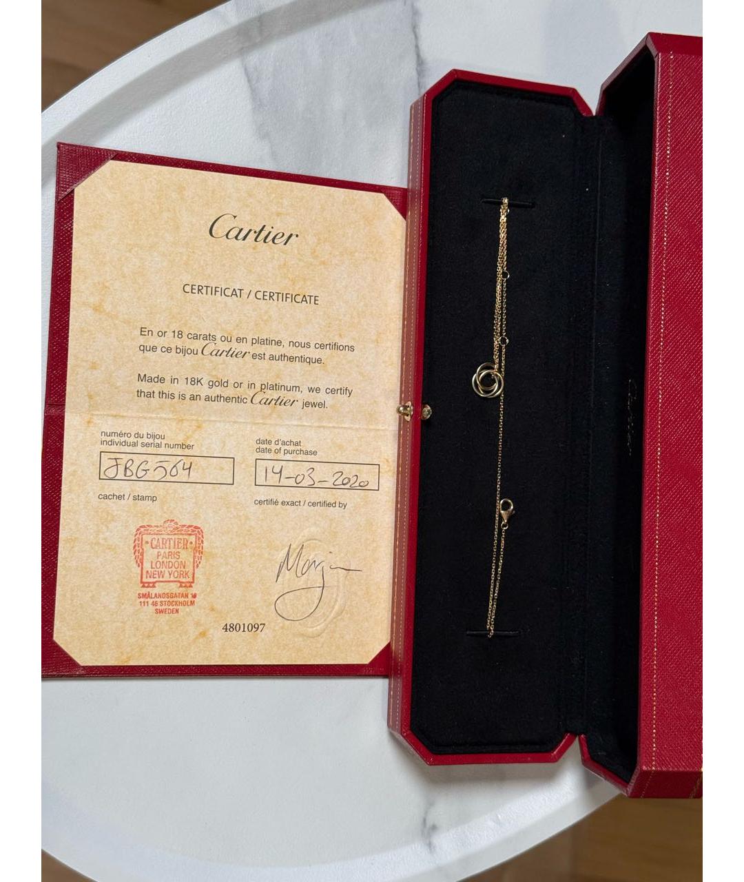 CARTIER Золотой браслет из розового золота, фото 6