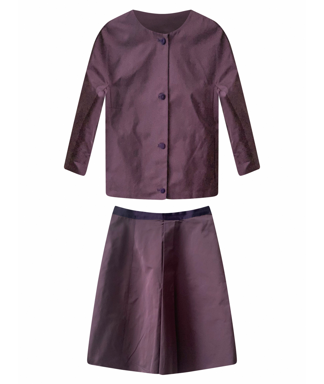 WEEKEND MAX MARA Фиолетовый полиэстеровый костюм с брюками, фото 6