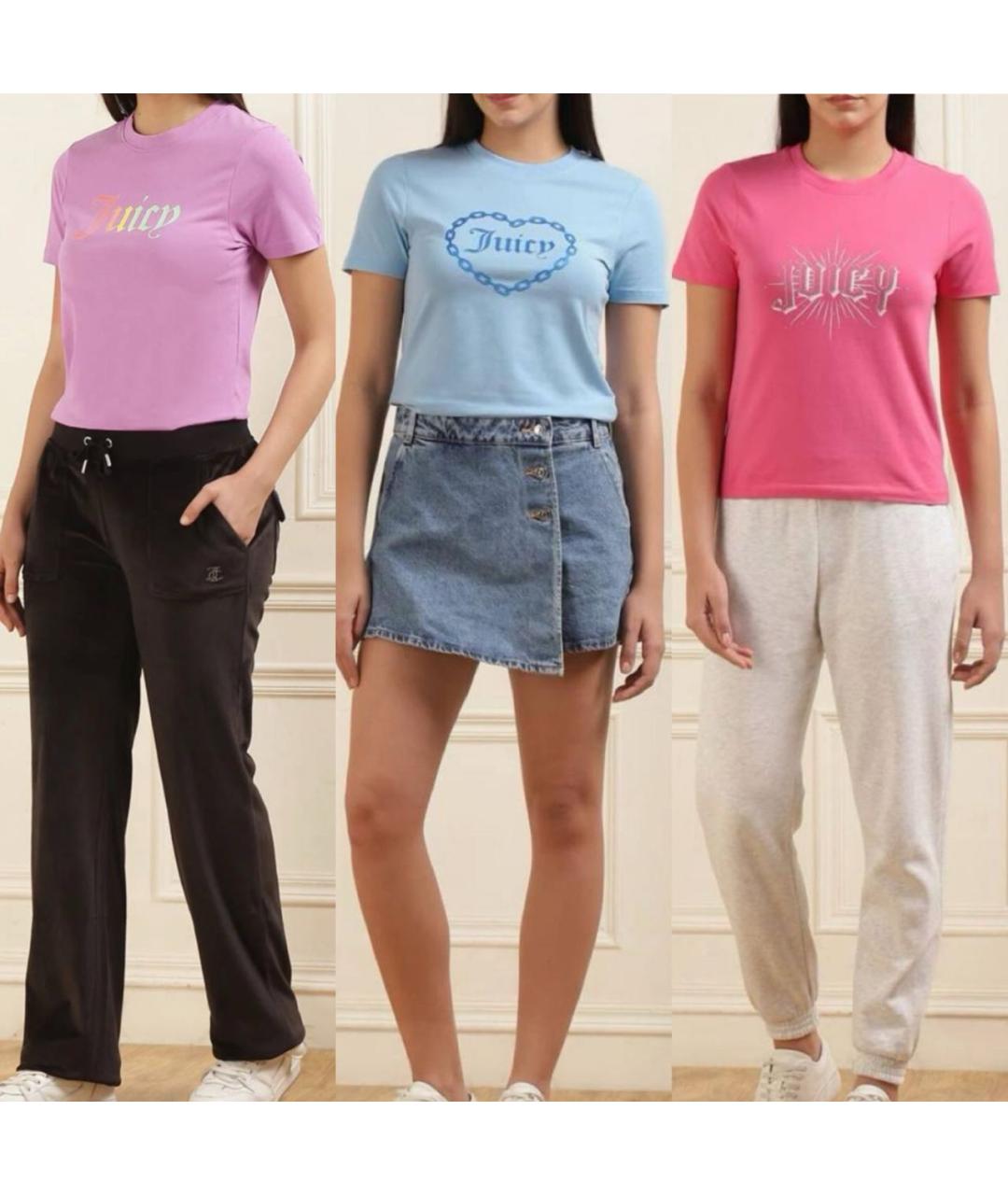 JUICY COUTURE Мульти хлопковая футболка, фото 8