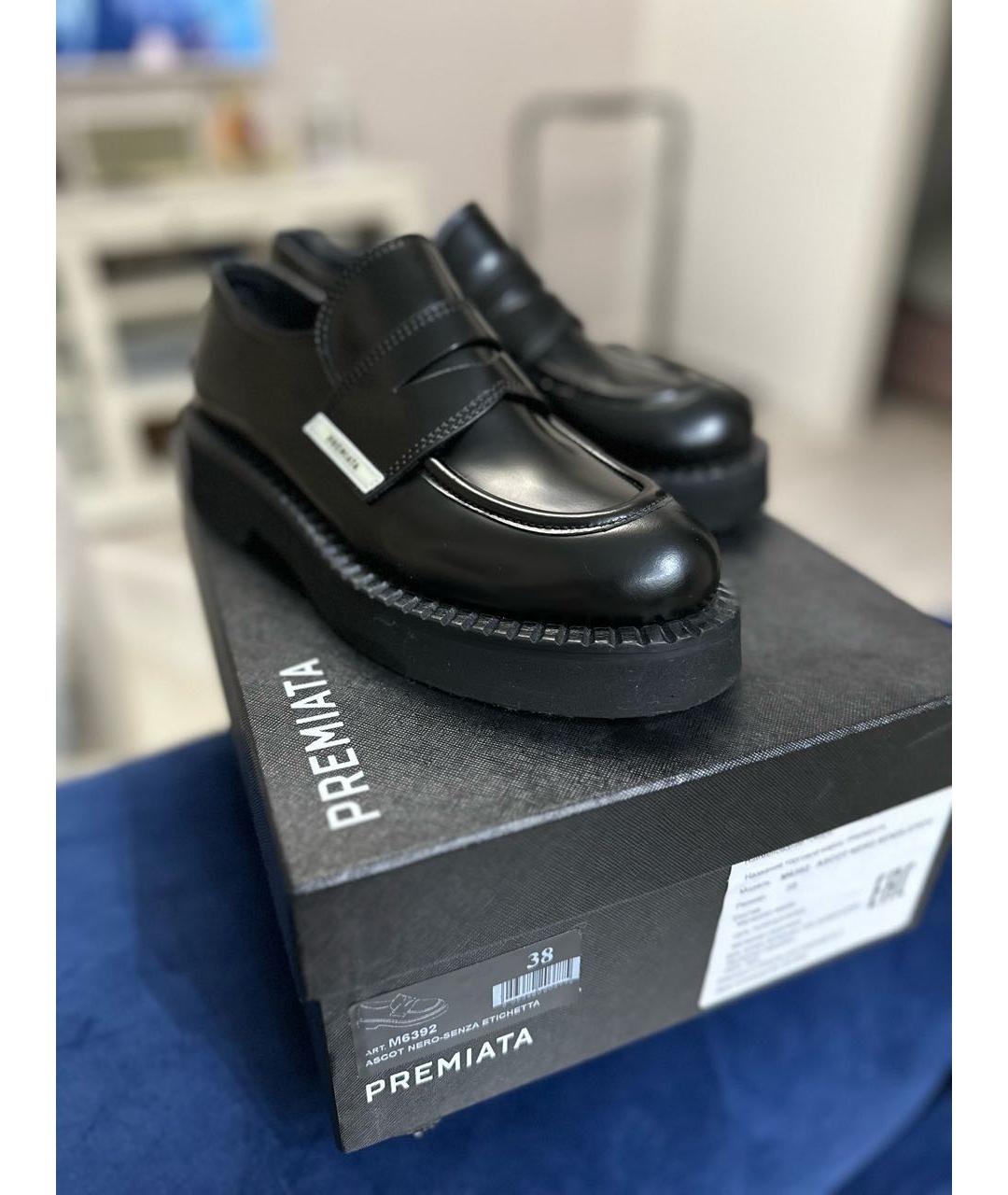PREMIATA Черные кожаные лоферы, фото 5