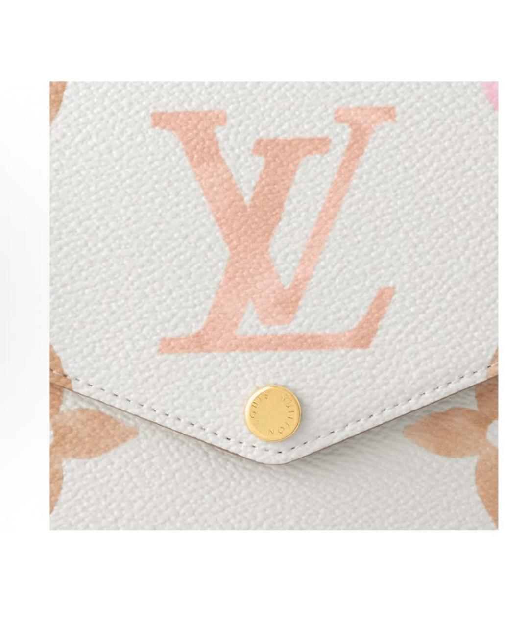 LOUIS VUITTON Белая кожаная сумка через плечо, фото 6