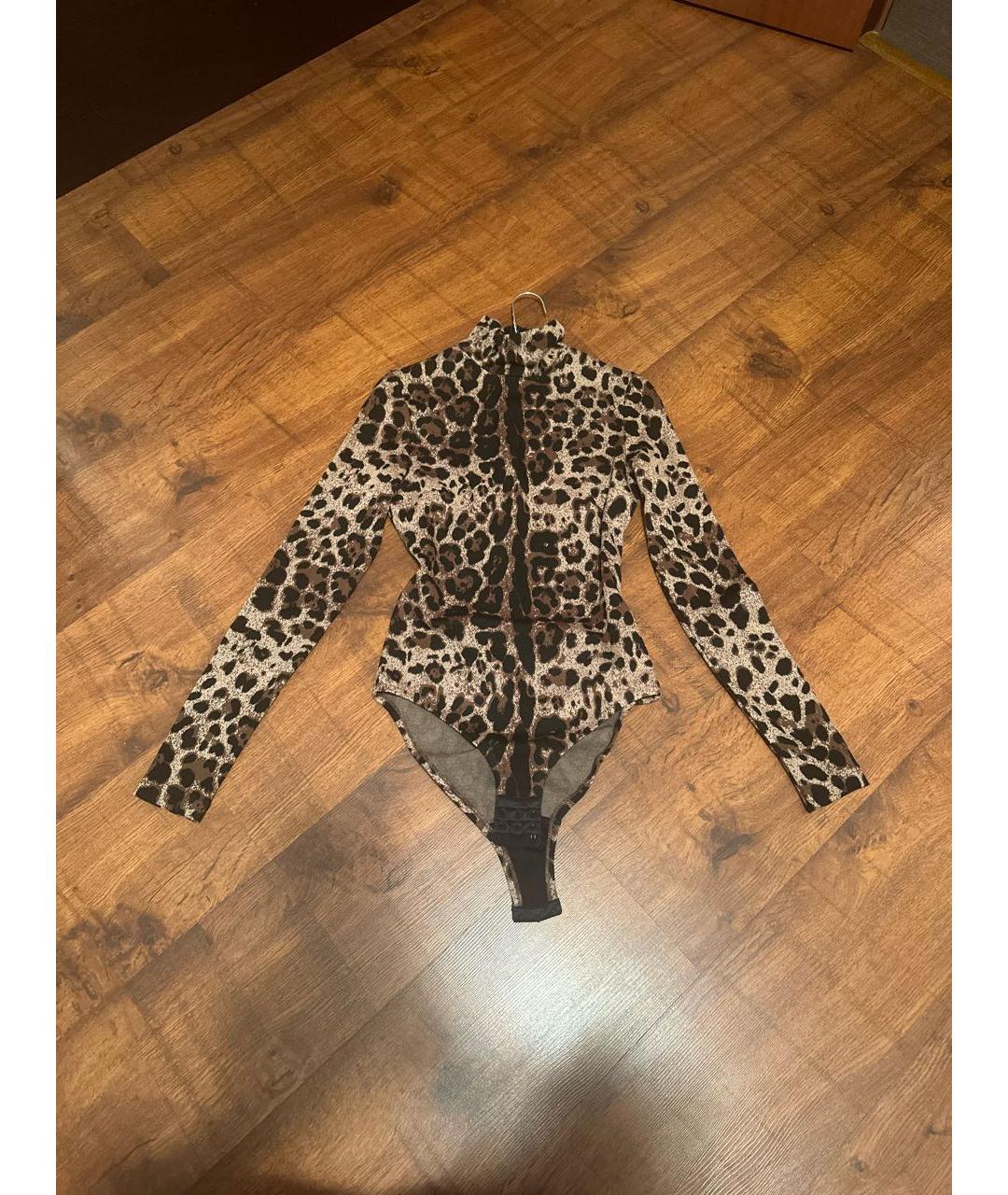 DOLCE&GABBANA Коричневая вискозная водолазка, фото 3