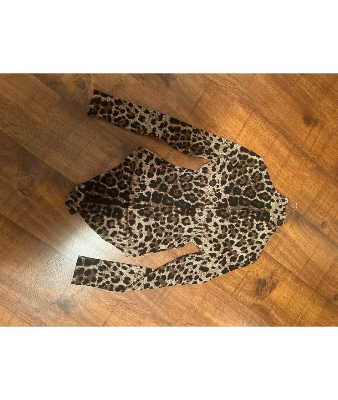 DOLCE&GABBANA Коричневая вискозная водолазка, фото 2