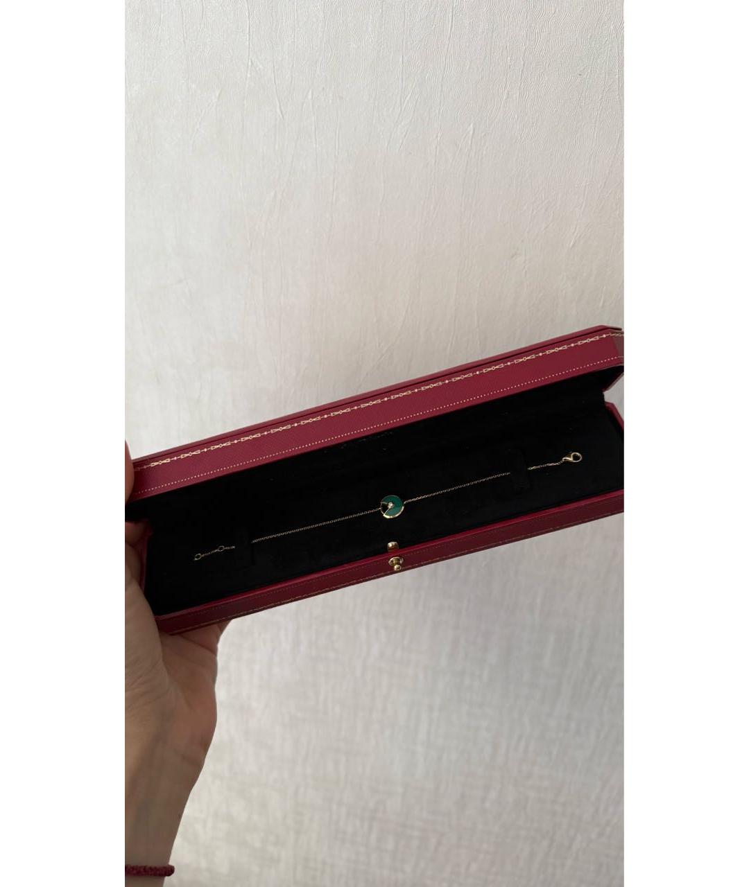 CARTIER Зеленый браслет из желтого золота, фото 3