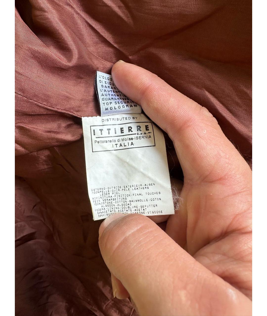 DOLCE&GABBANA Коричневая кожаная куртка, фото 6