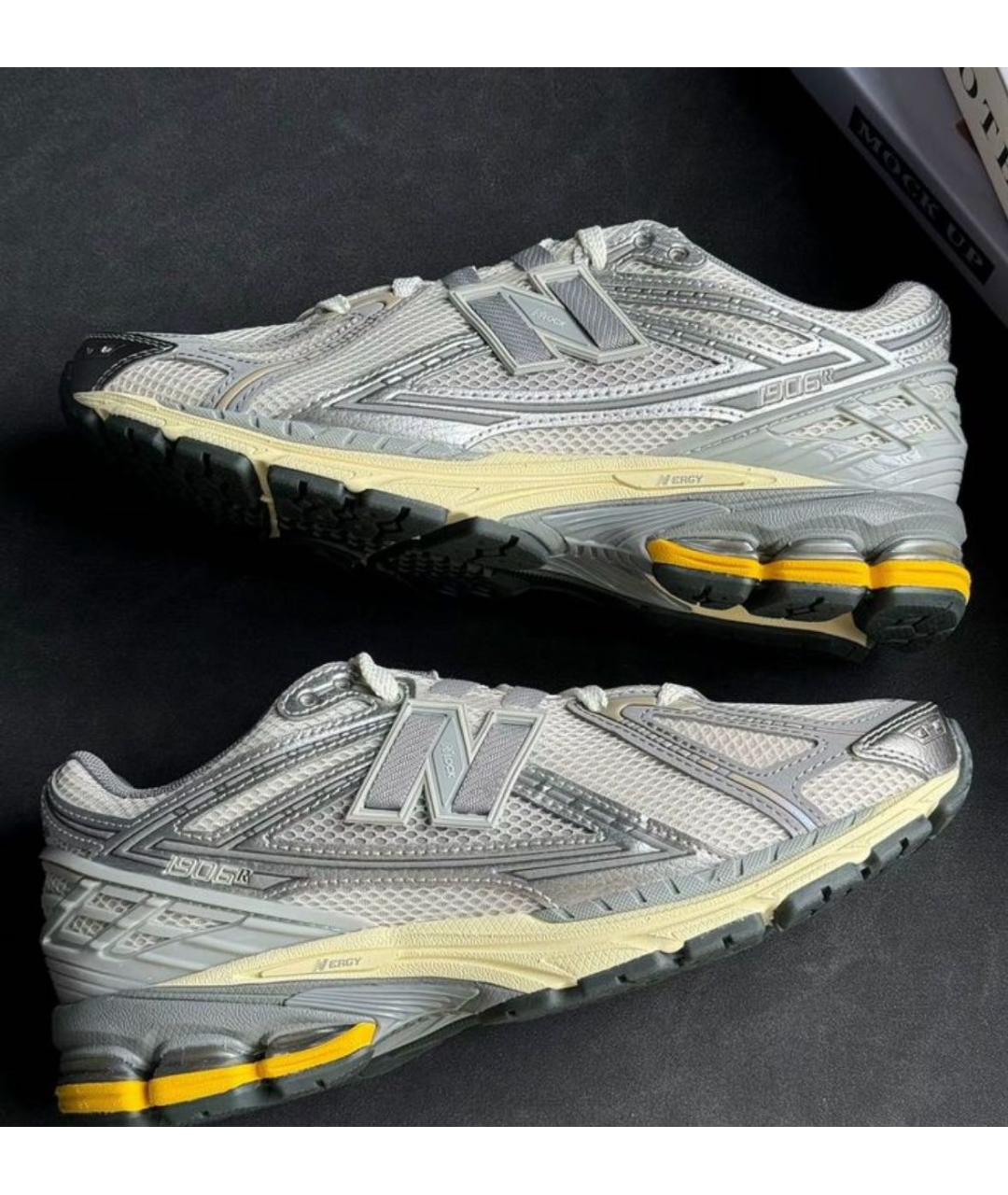 NEW BALANCE Серые текстильные низкие кроссовки / кеды, фото 7