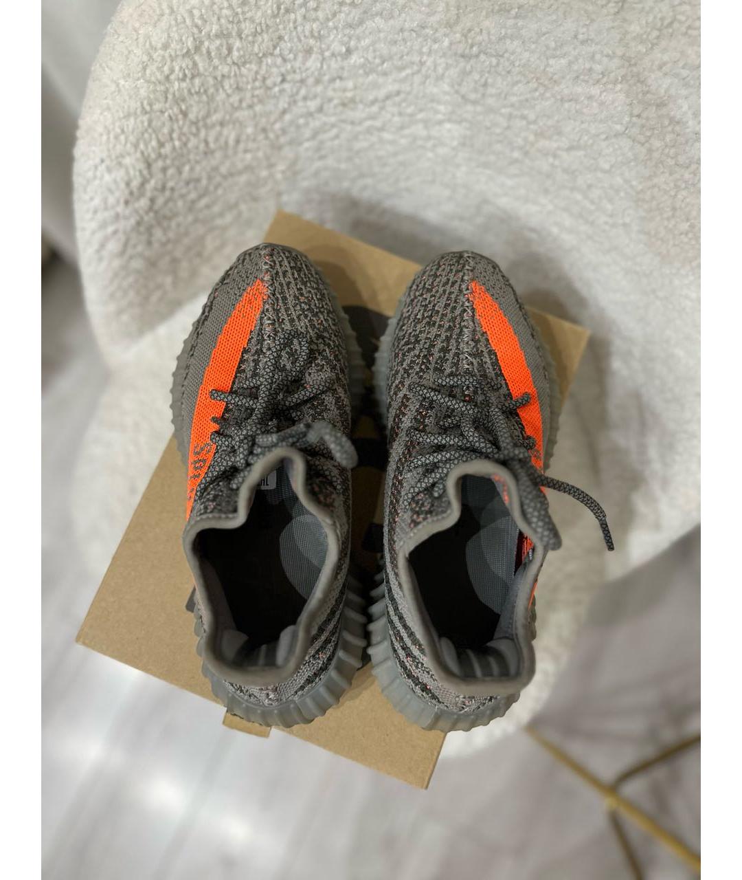 ADIDAS YEEZY Серые текстильные кроссовки, фото 3