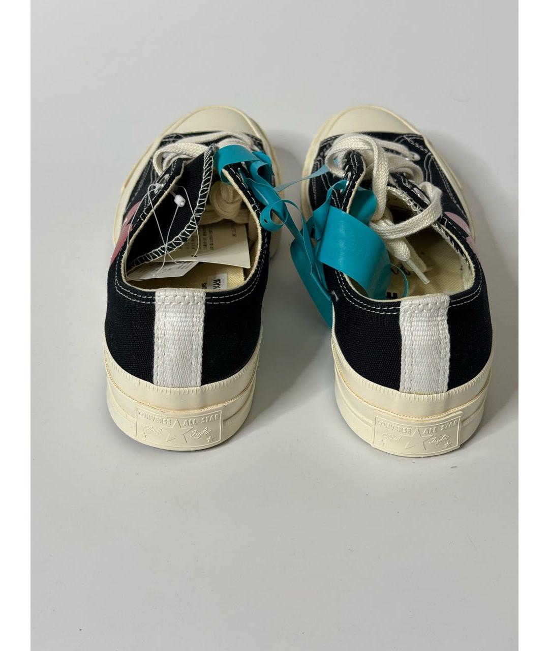 COMME DES GARÇONS Черные текстильные кеды, фото 3
