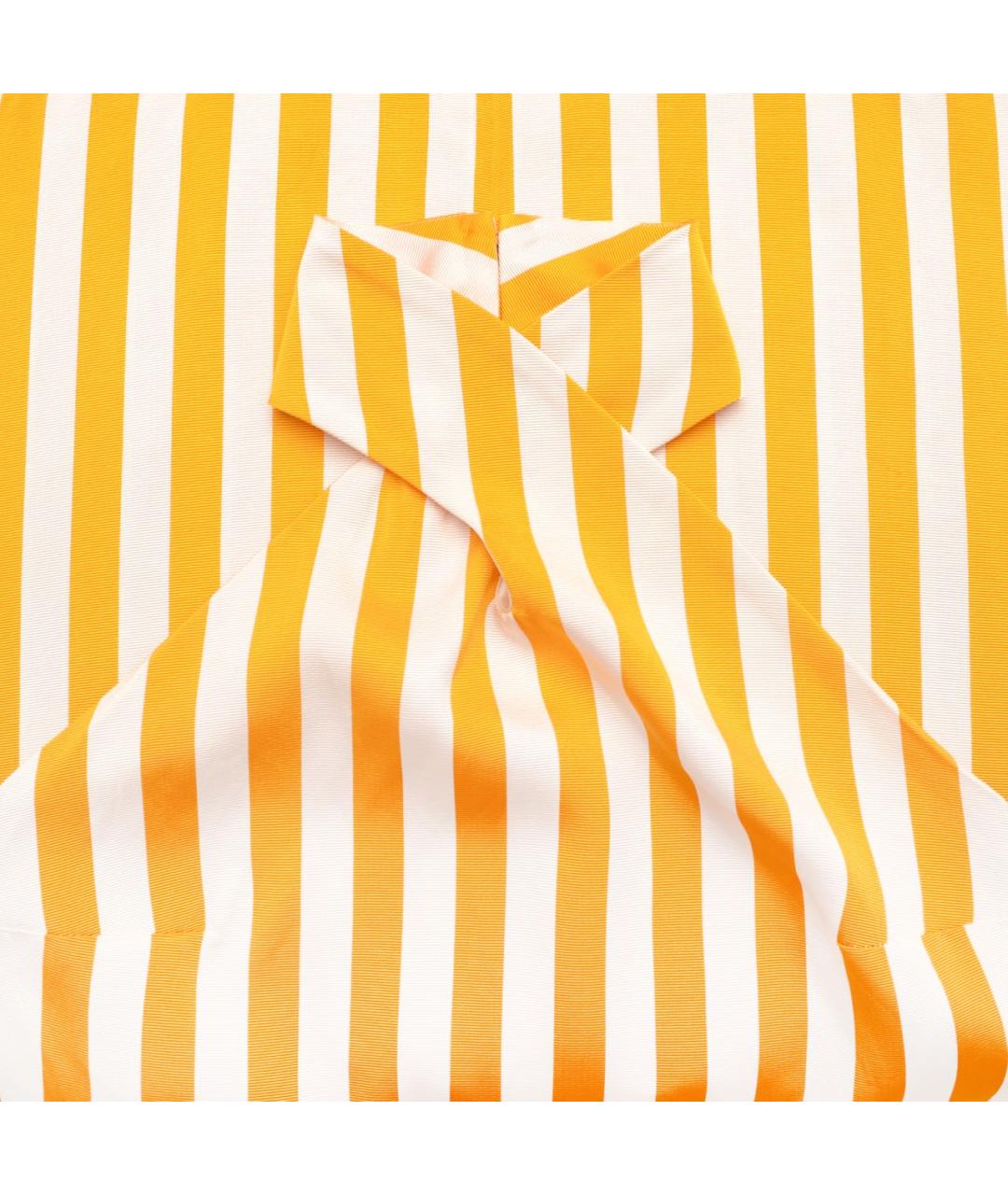 TALLER MARMO Желтое шелковое коктейльное платье, фото 4