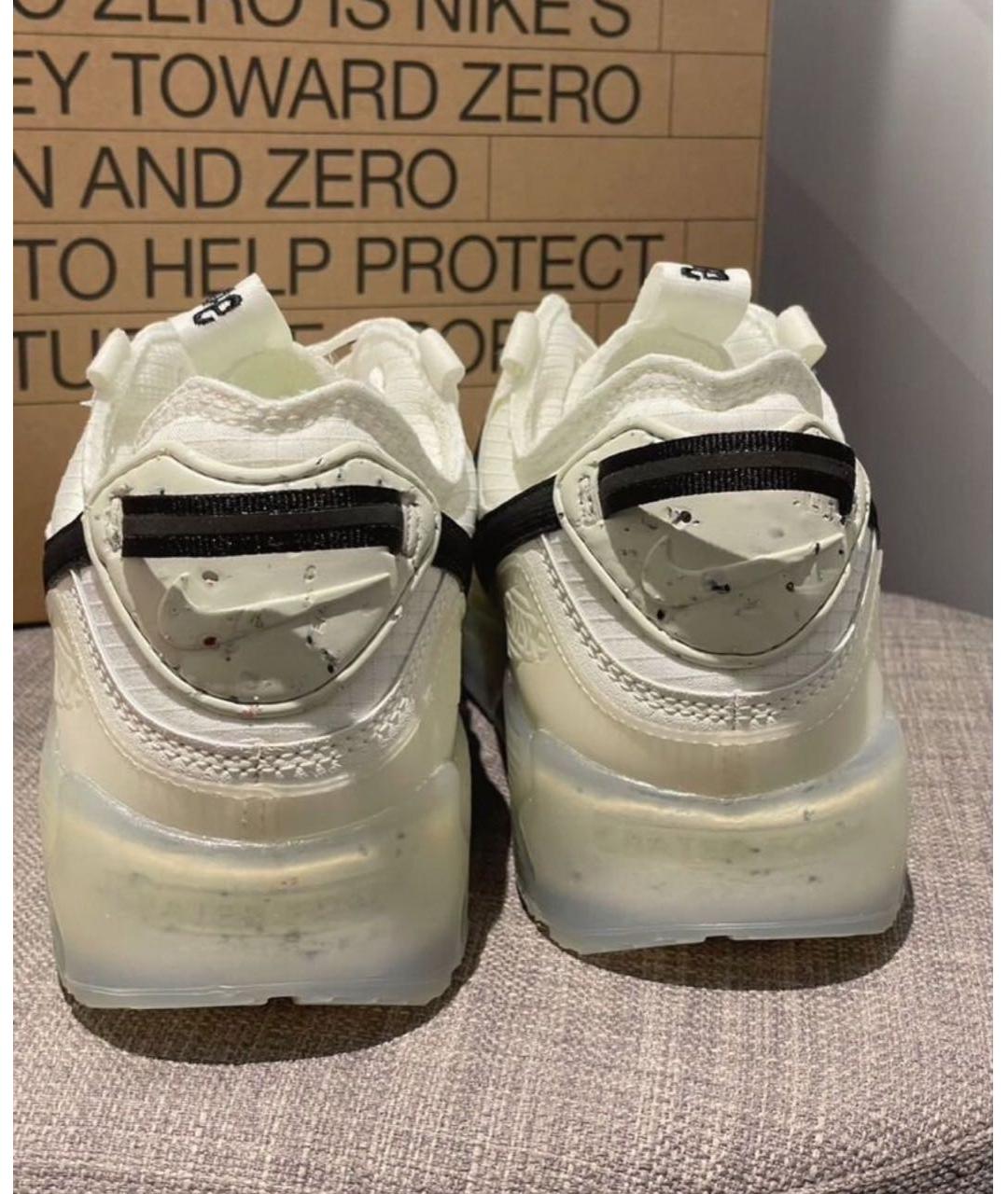 NIKE Белые кожаные низкие кроссовки / кеды, фото 8