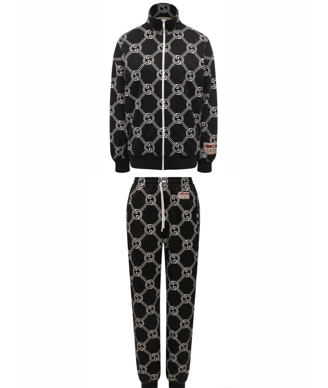 GUCCI Черный хлопковый спортивные костюмы, фото 1