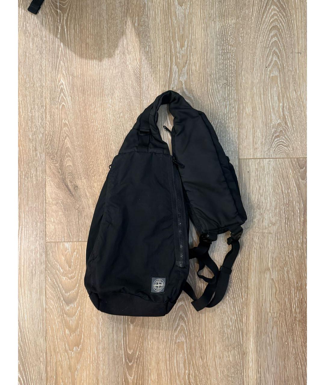 STONE ISLAND Черная сумка на плечо, фото 9