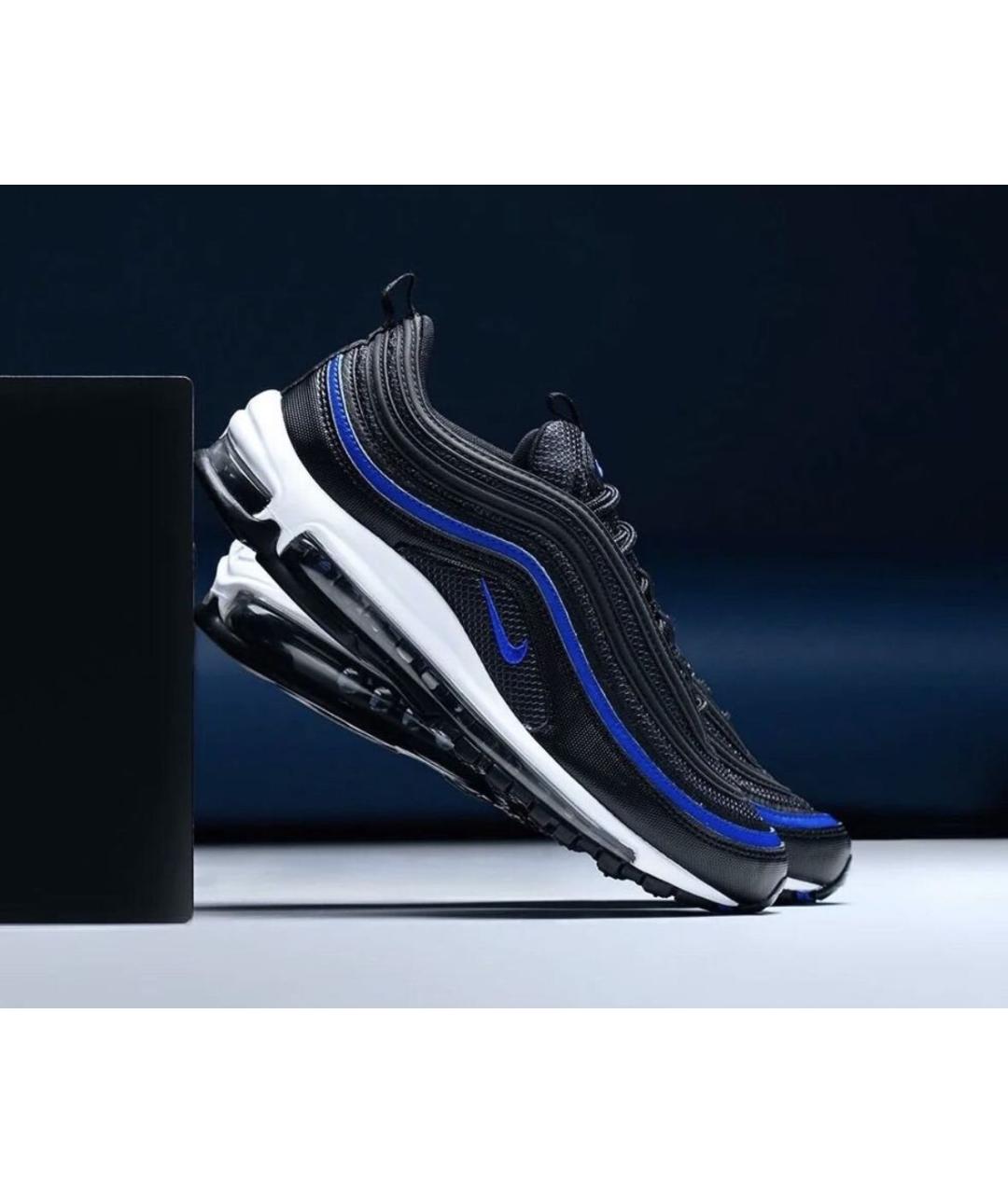 NIKE Черные кожаные низкие кроссовки / кеды, фото 5